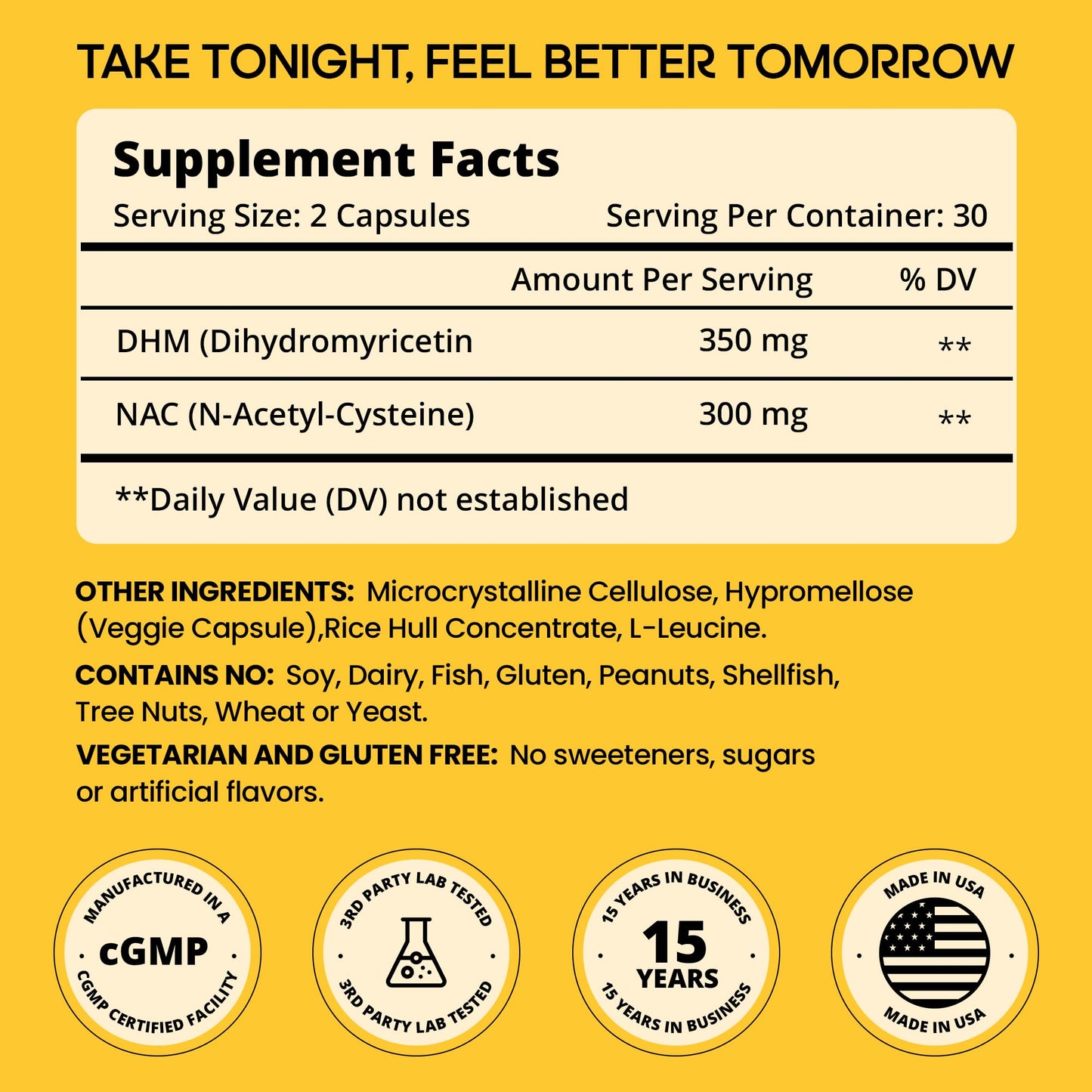 drinkwel WELESSENTIALS DHM with NAC 650mg x 60 Capsules