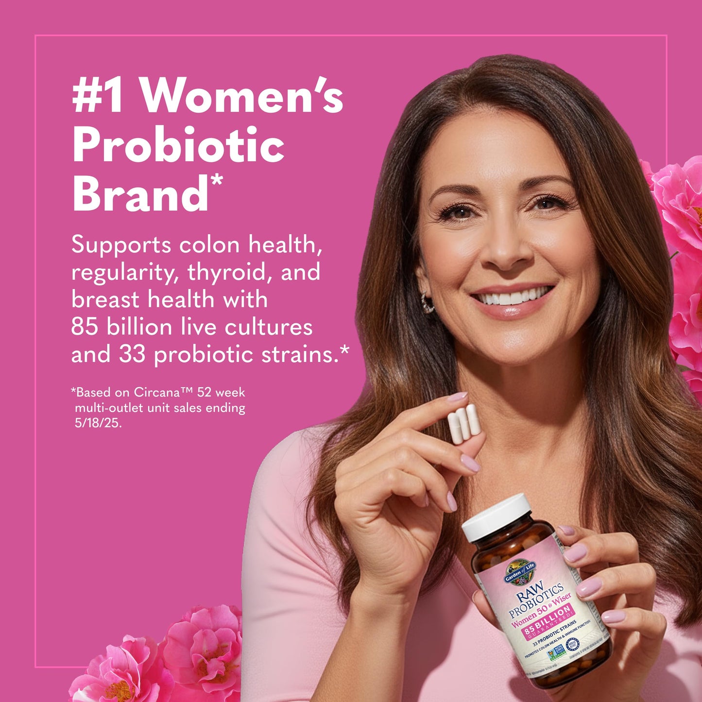 Garden of Life Raw Probiotics Women 50 & Wiser Capsules 90 Count
