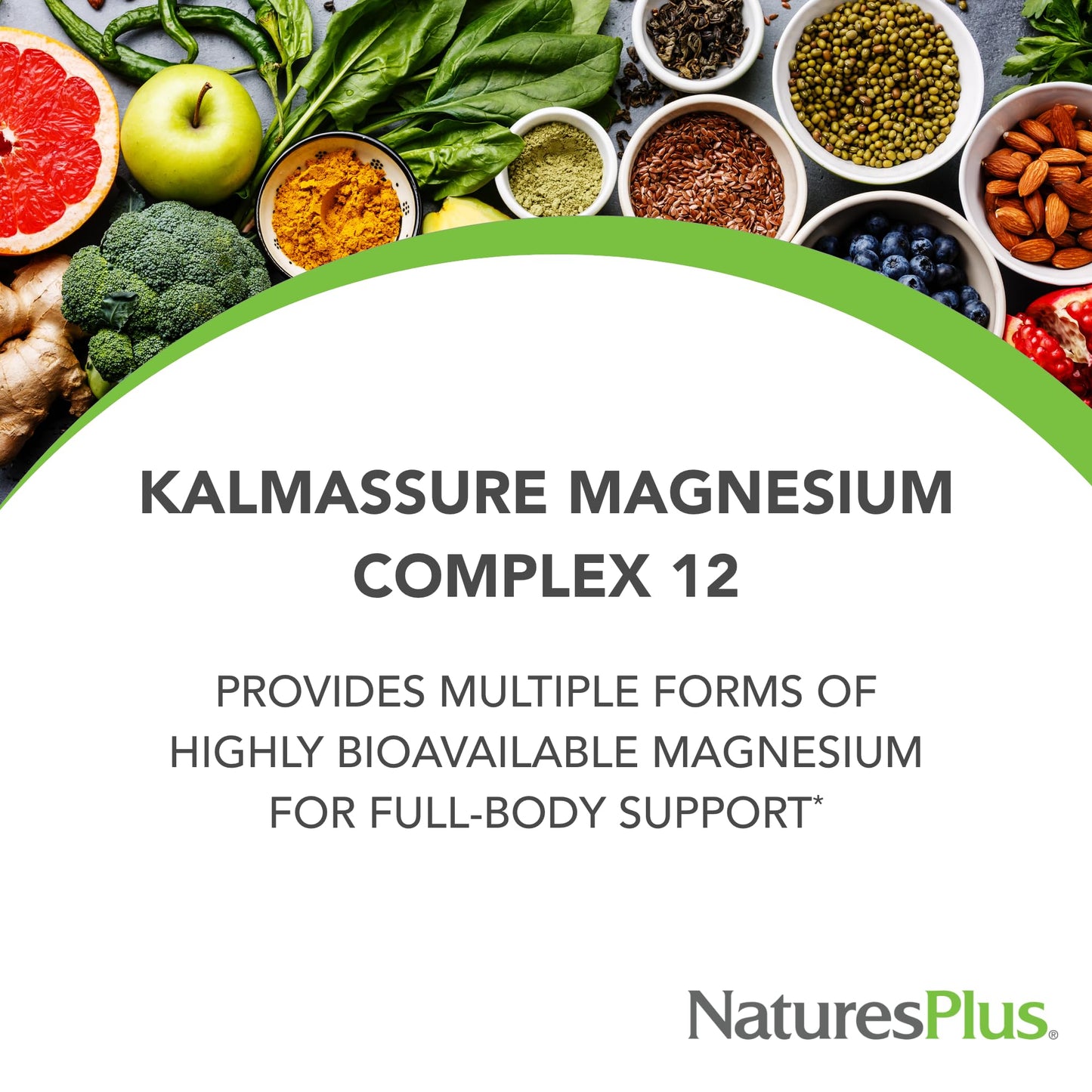 NaturesPlus KalmAssure Magnesium Complex Powder 60 Servings