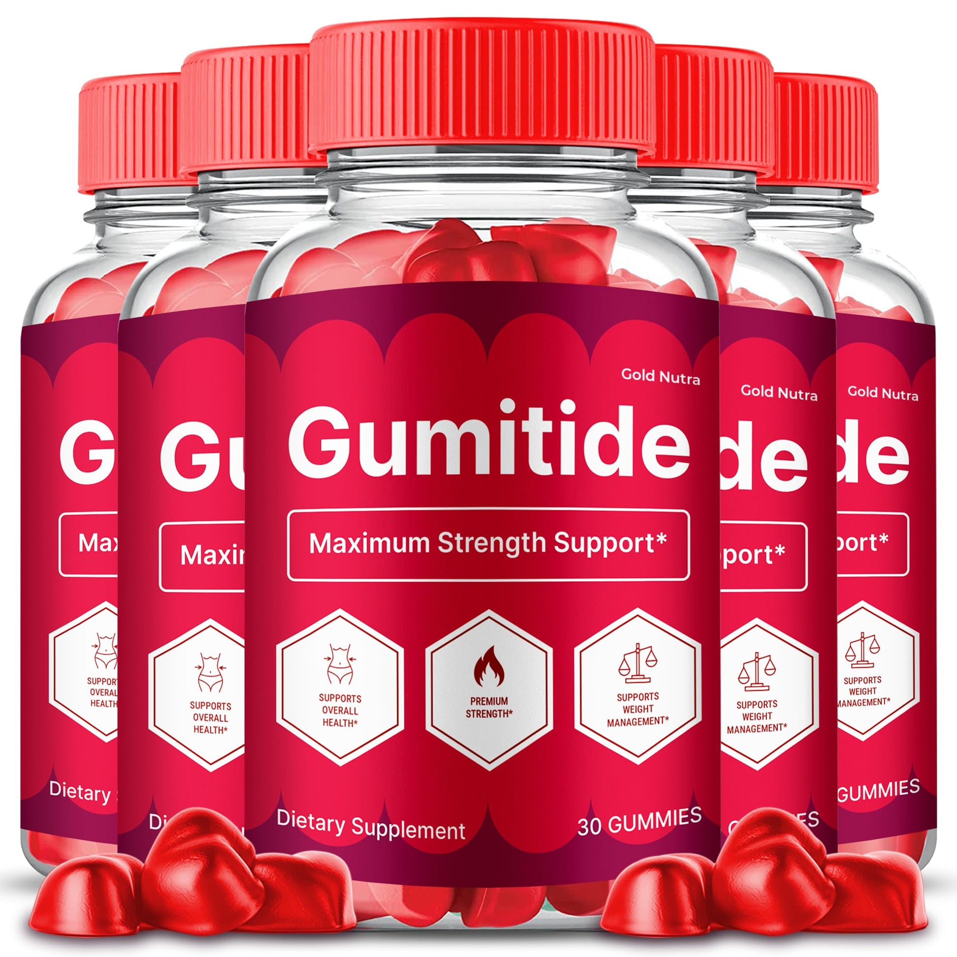 Gold Nutra Gumitide Gummies Gummy 5 Pack