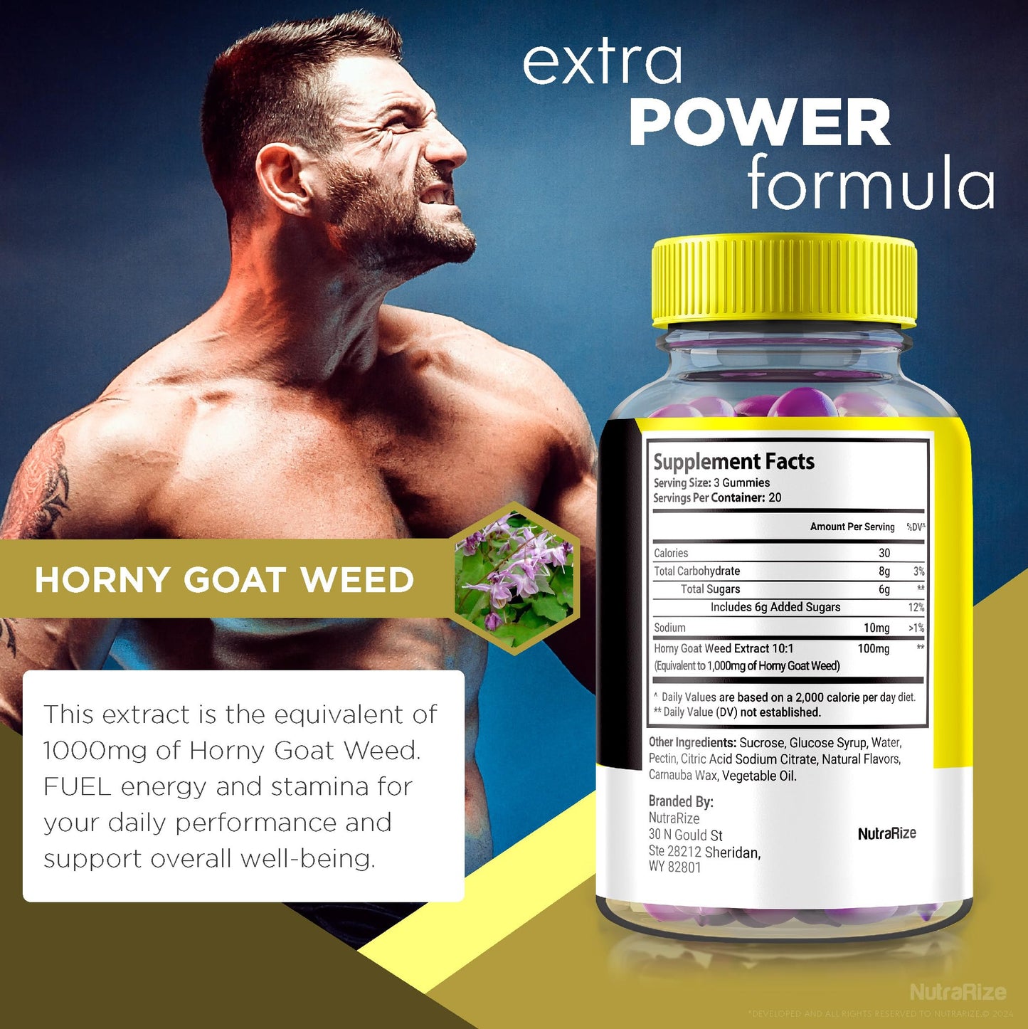 NutraRize PowerStex Power ME Gummies, 60 Gummies