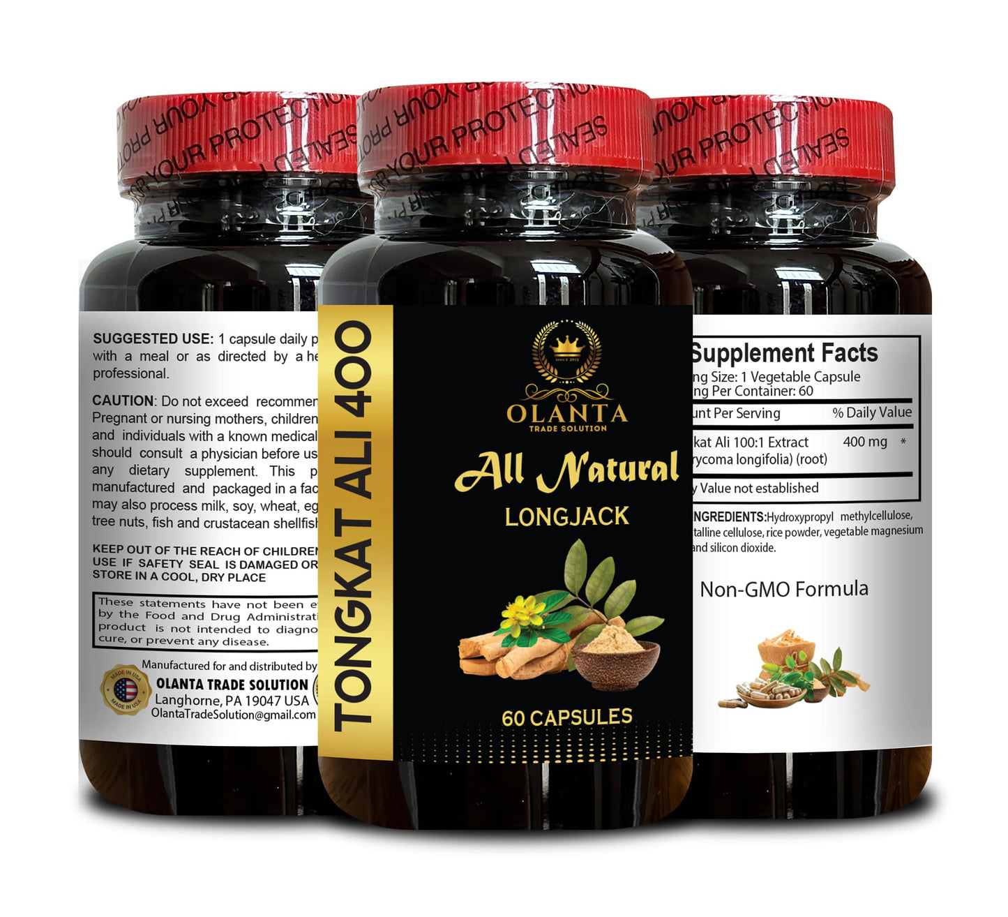 OLANTA TRADE SOLUTION Longjack Tongkat Ali Capsules 60 Capsules