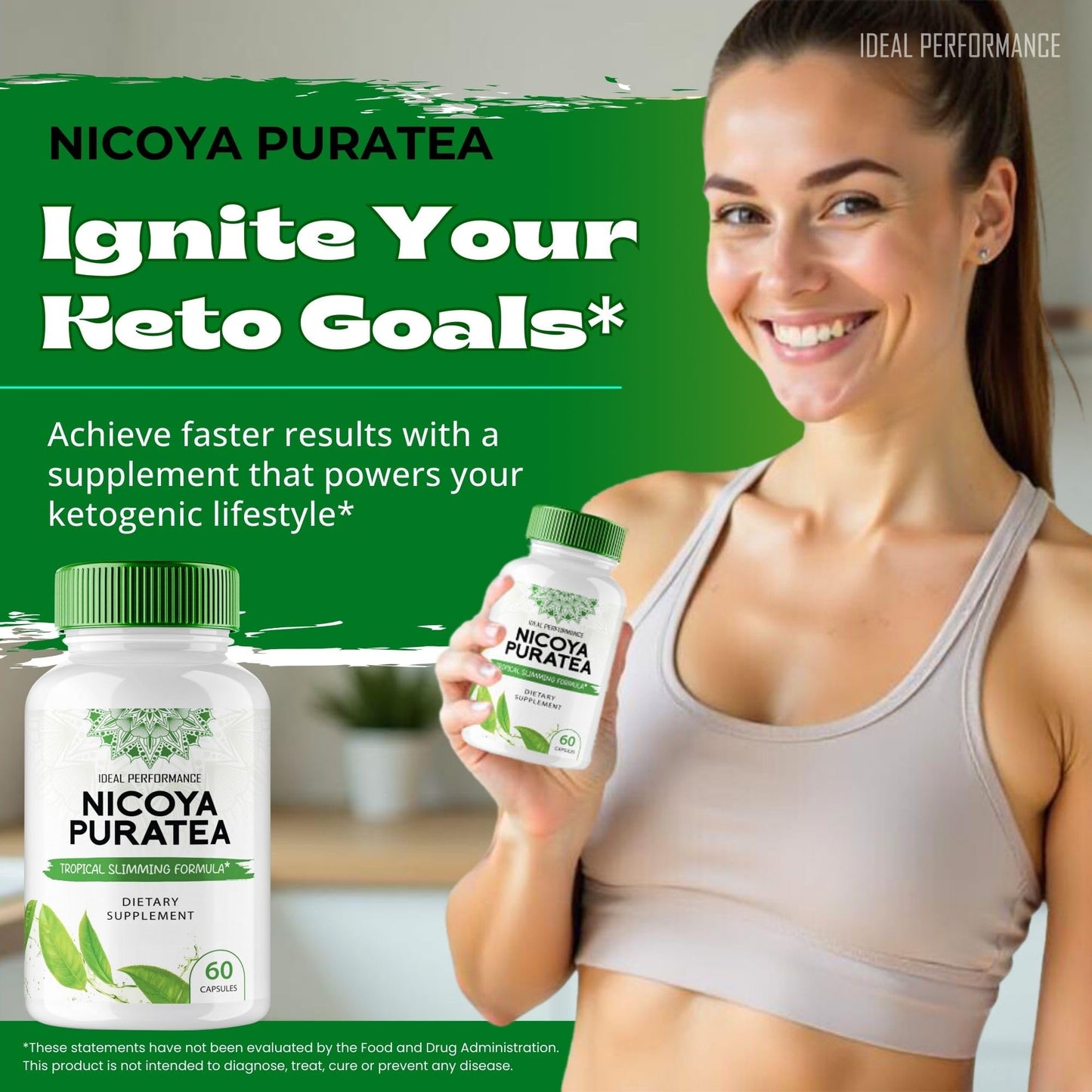 IDEAL PERFORMANCE Nicoya Puratea Keto, 300 Capsules