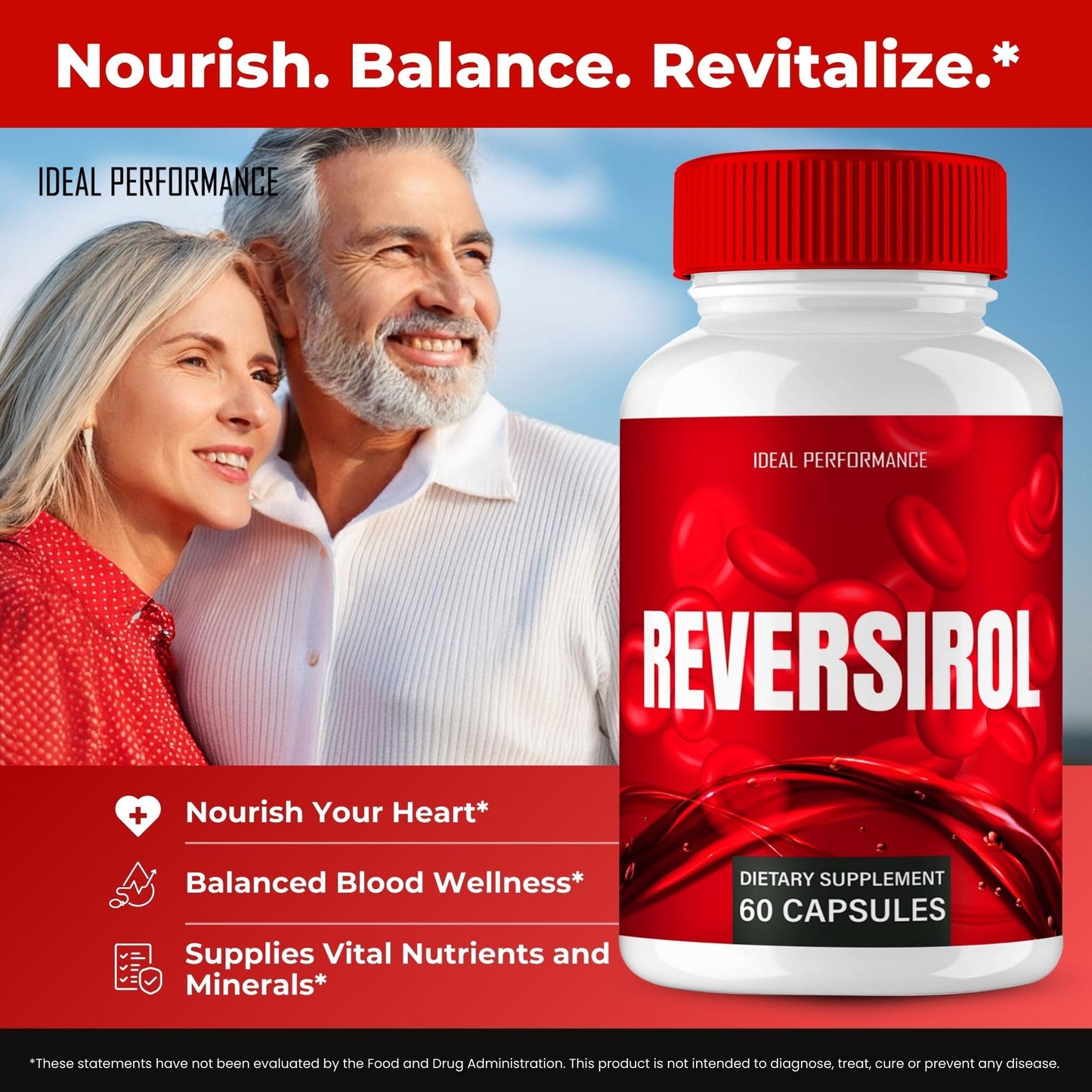 IDEAL PERFORMANCE Reversirol Capsules, 180 Capsules