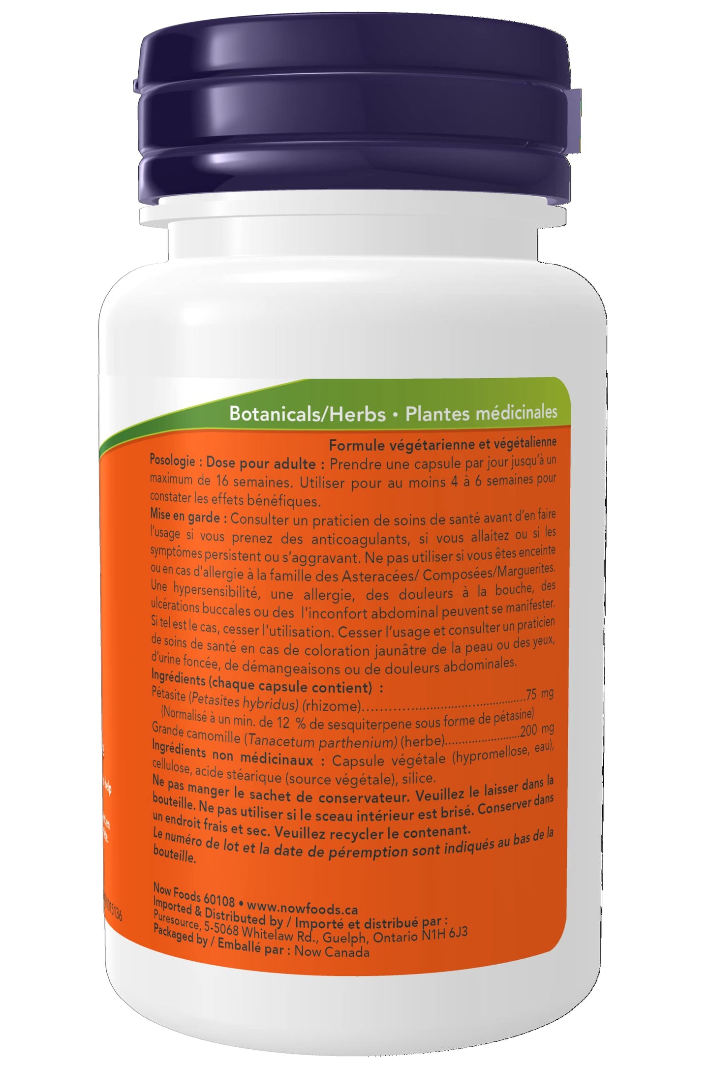 NOW Foods Butterbur Extract 75mg Capsule 60 Count