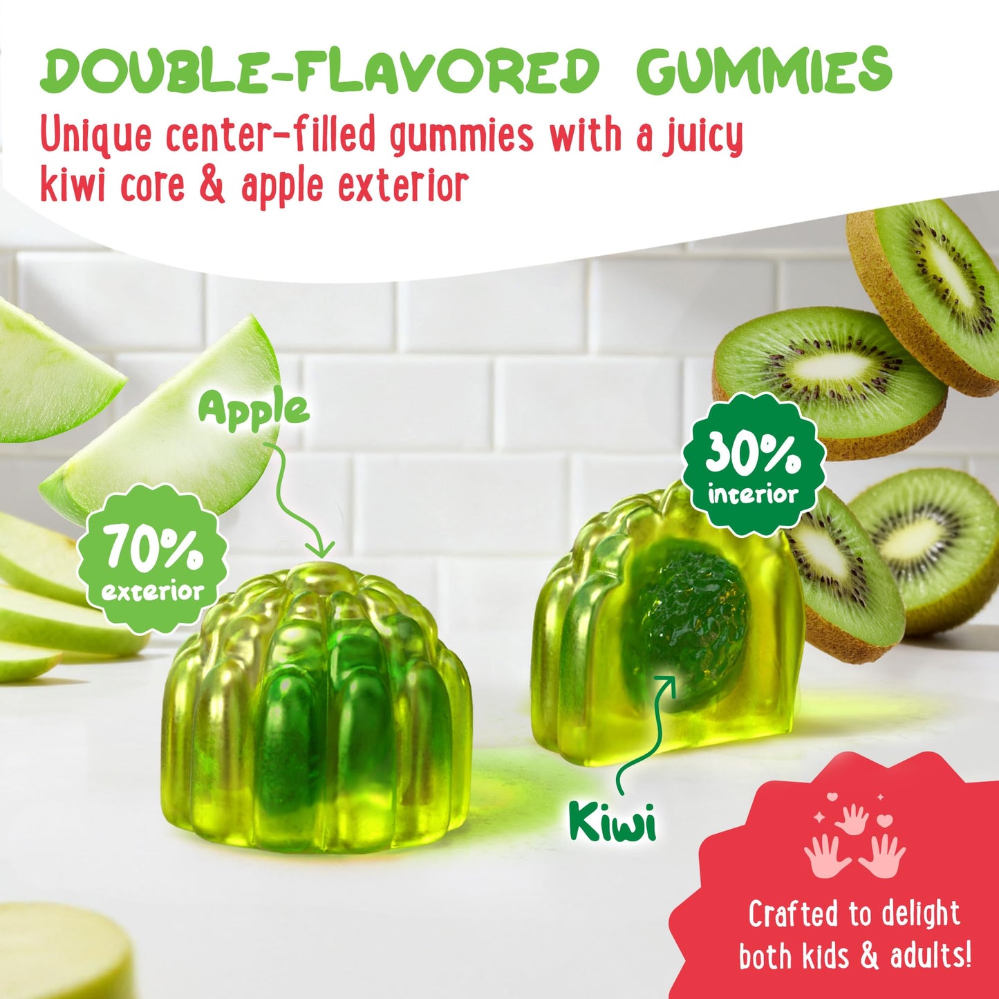 OH MY CHEWY Center-Filled Magnesium Glycinate Gummies 400MG, 120 Count