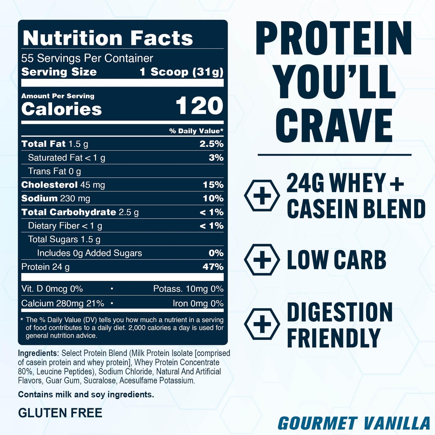 PEScience Select Protein Powder Whey and Casein Blend, 60 Servings