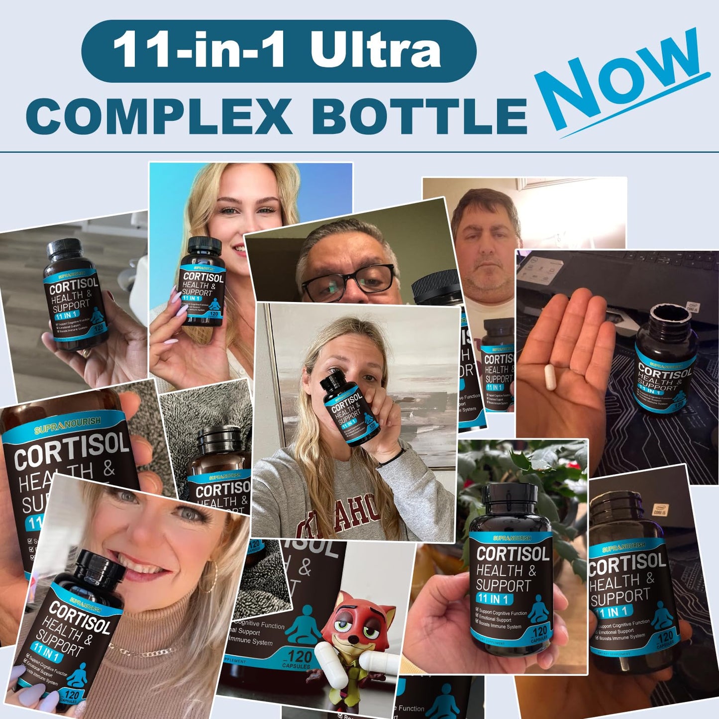 SUPRANOURISH 11-in-1 Cortisol Manager, 240 Capsules