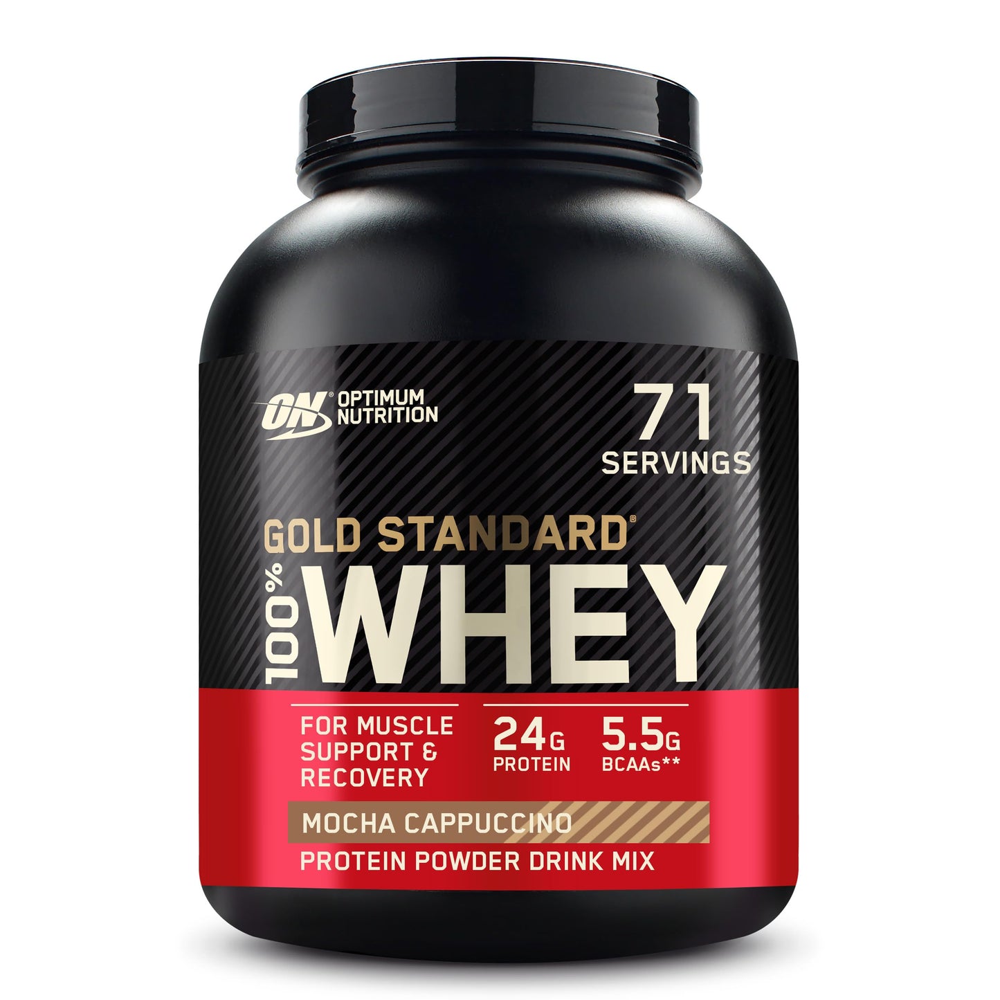 Optimum Nutrition Gold Standard 100% Whey Protein Powder Mocha Cappuccino 5 Pound, 80 Servings