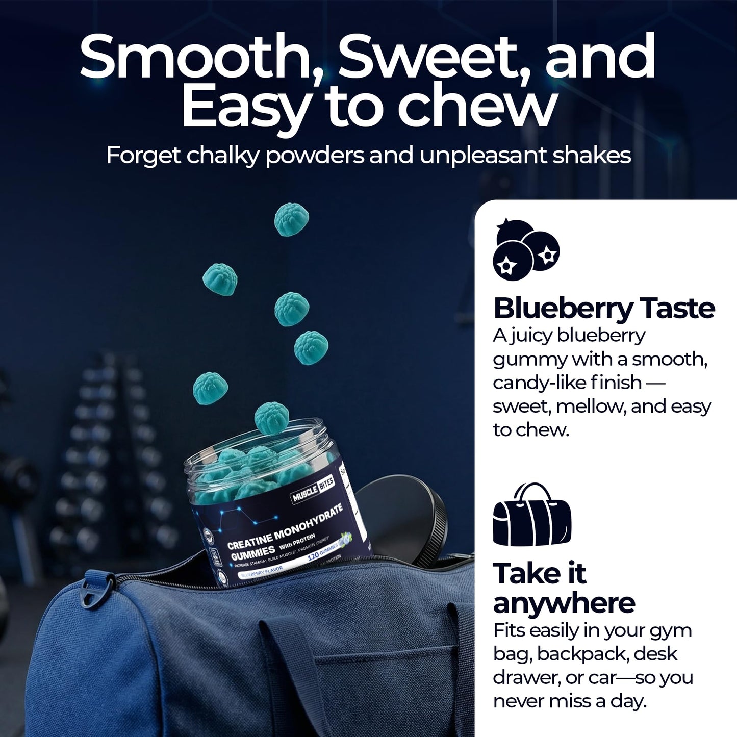 MuscleBites Creatine Monohydrate Gummy 120