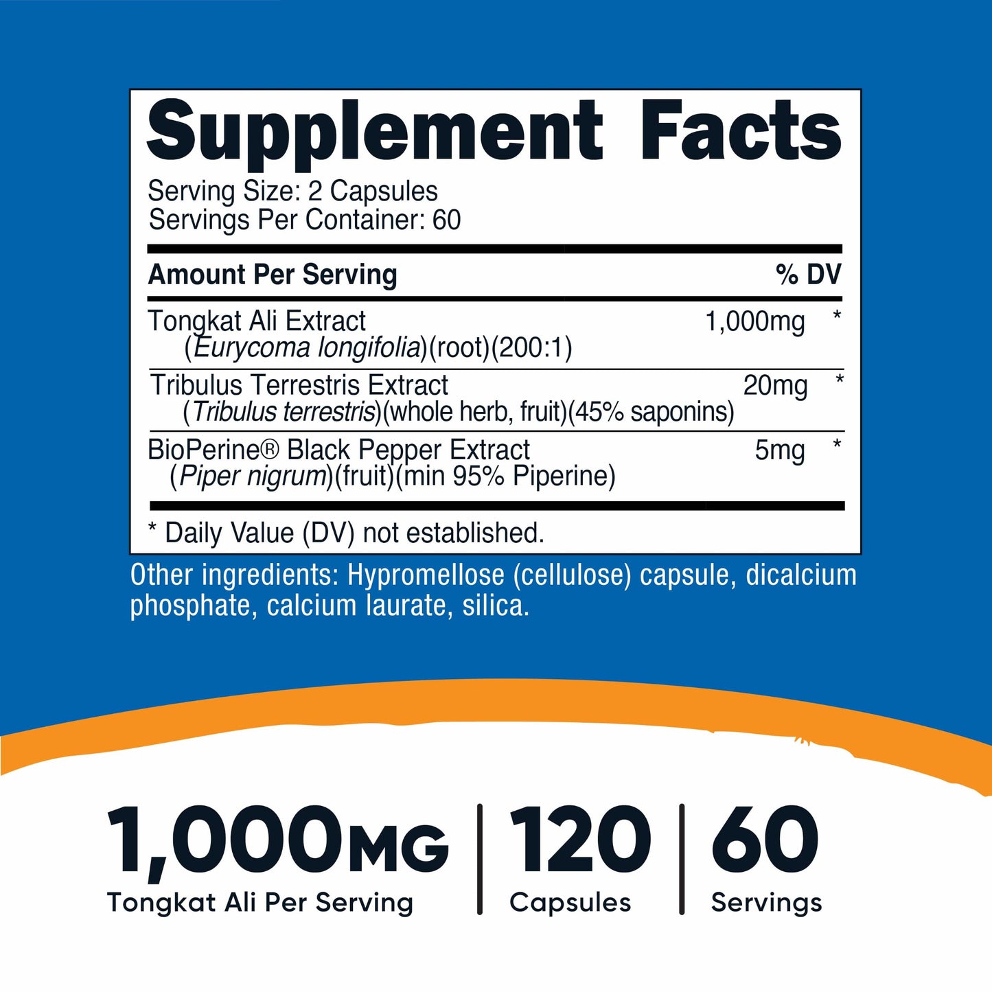 Nutricost Tongkat Ali 1000mg 120 Capsules