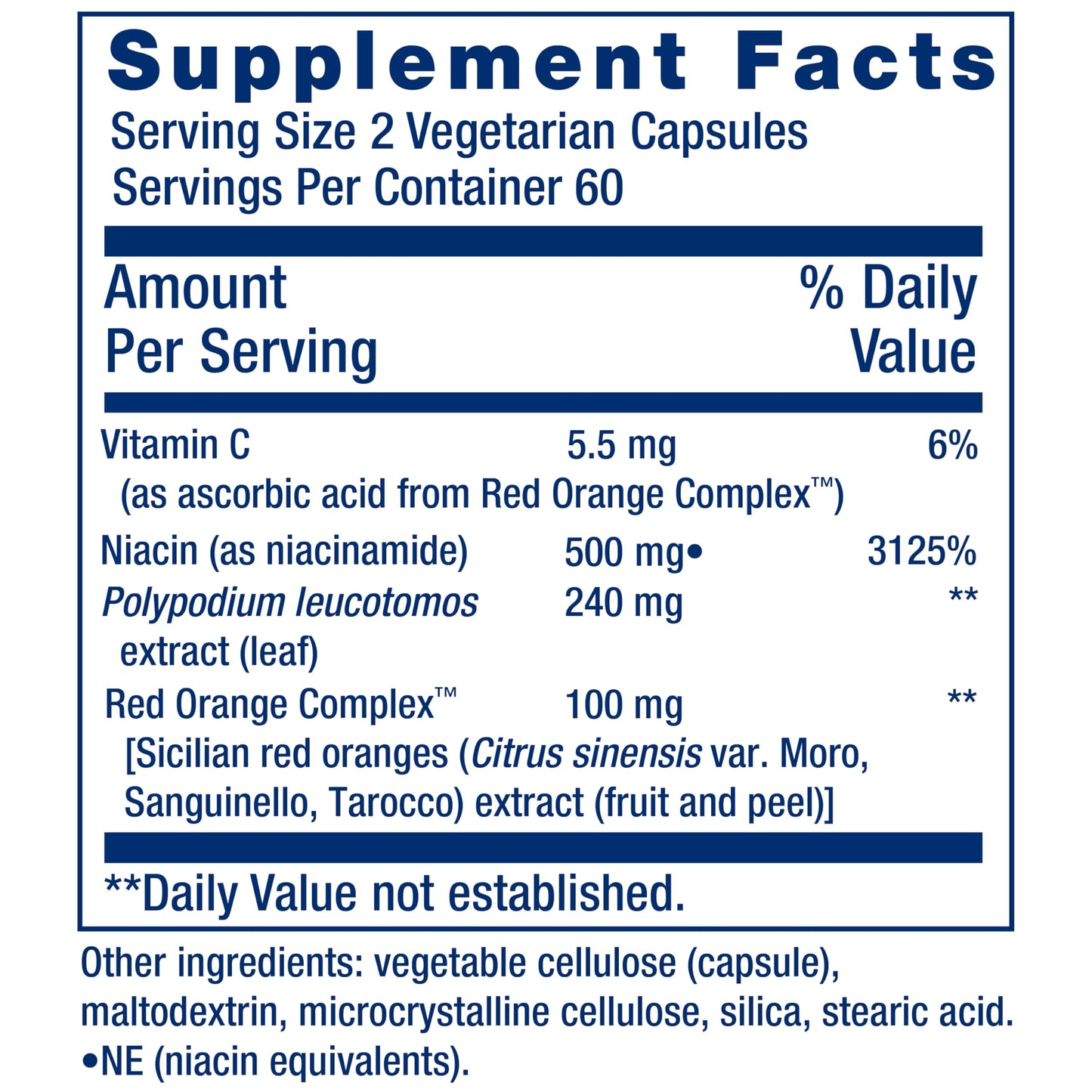 Life Extension Shade Factor 120 Capsules
