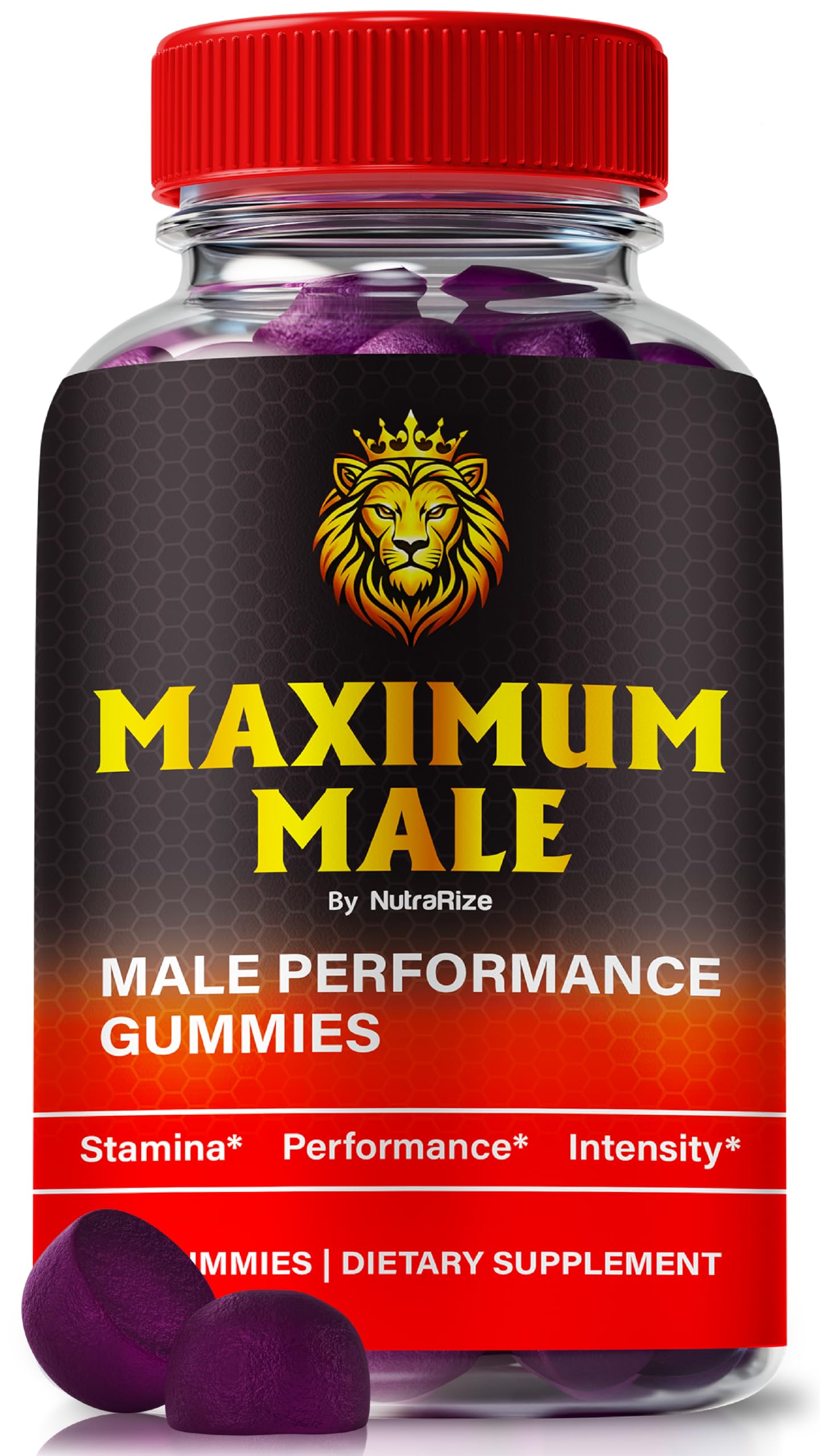 NutraRize Maximum Male Gummies for Men Gummy, 60 Count
