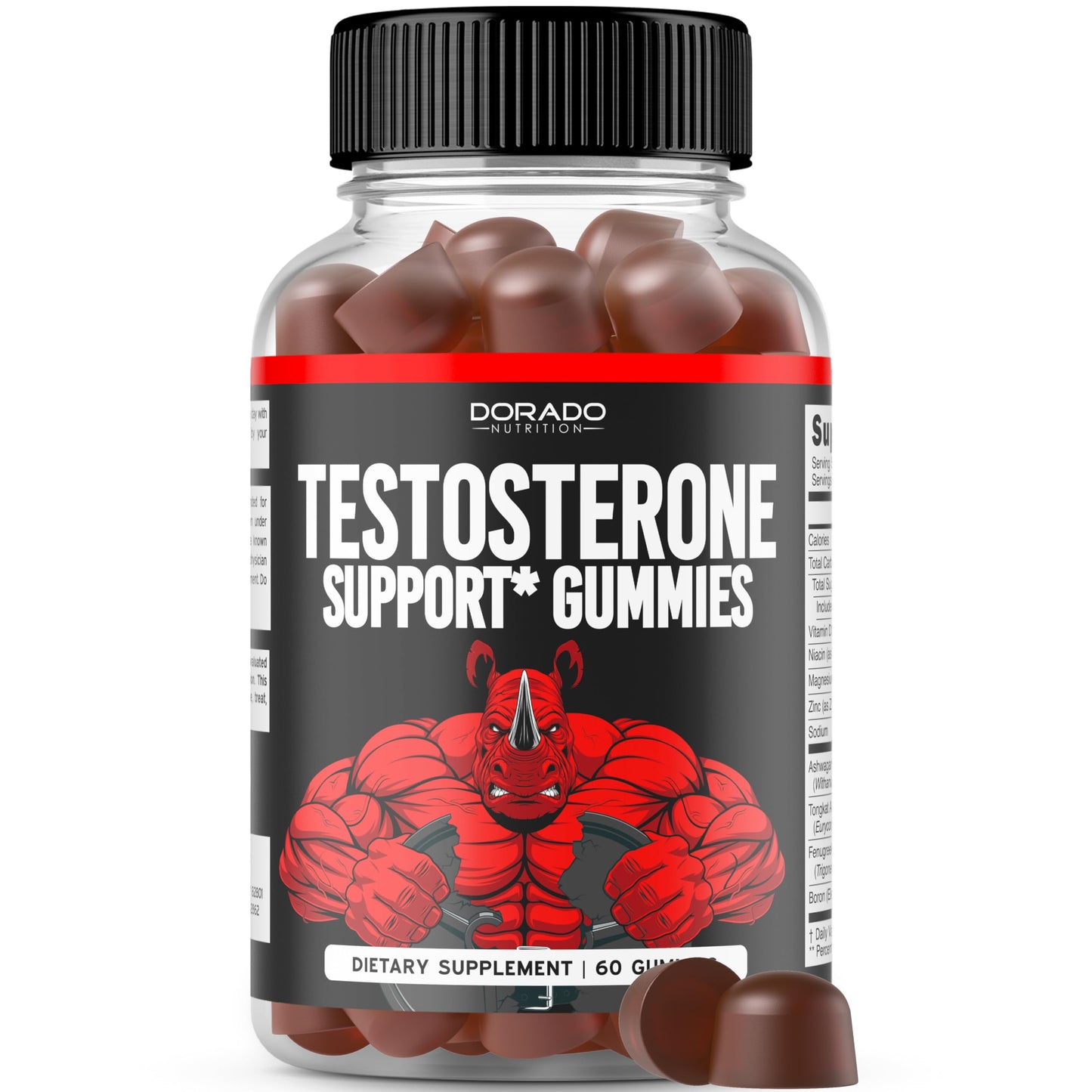 DORADO NUTRITION Testosterone Gummies for Men, 60 Count