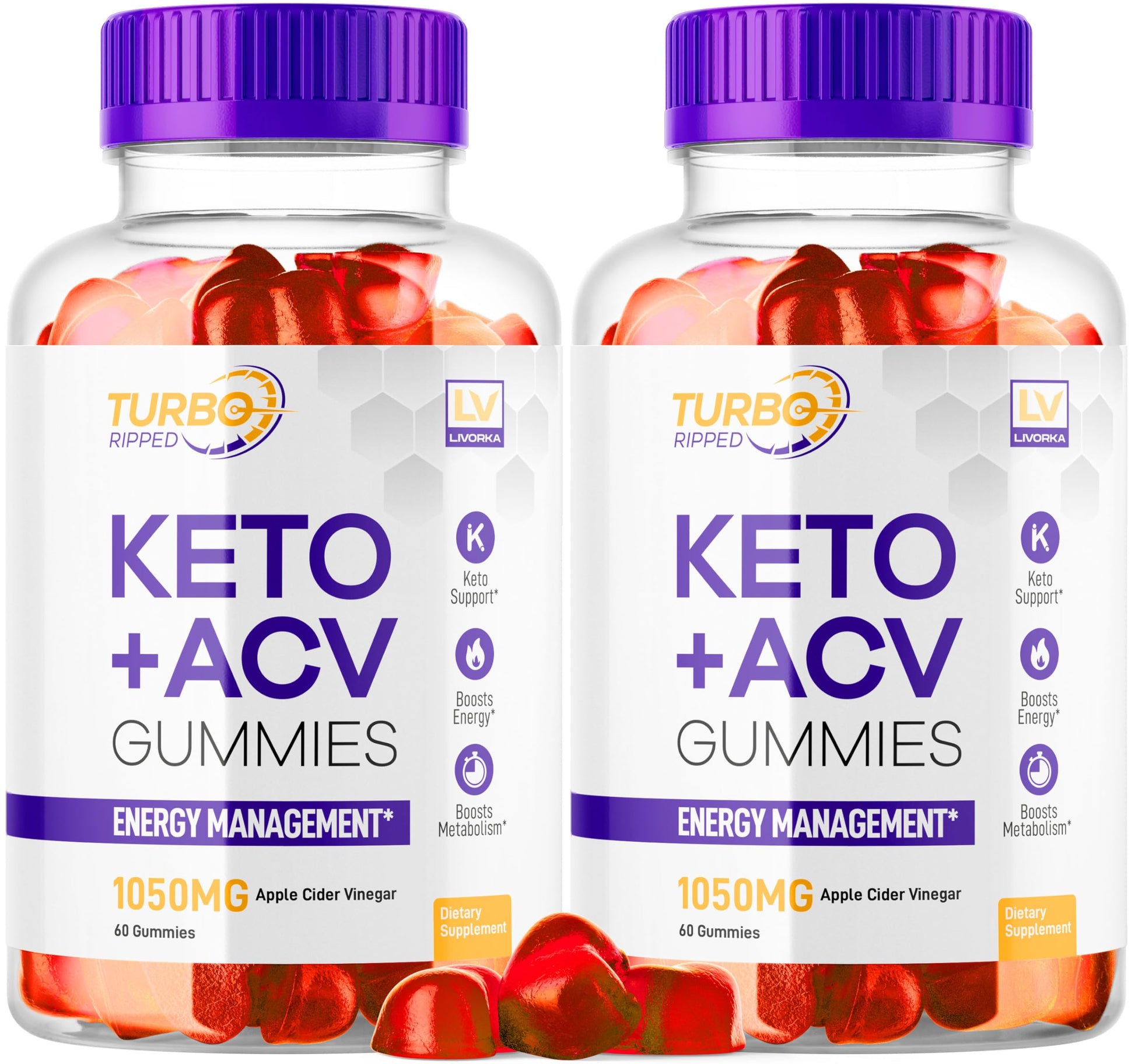 LIVORKA Turbo Ripped Keto ACV 120 Gummies