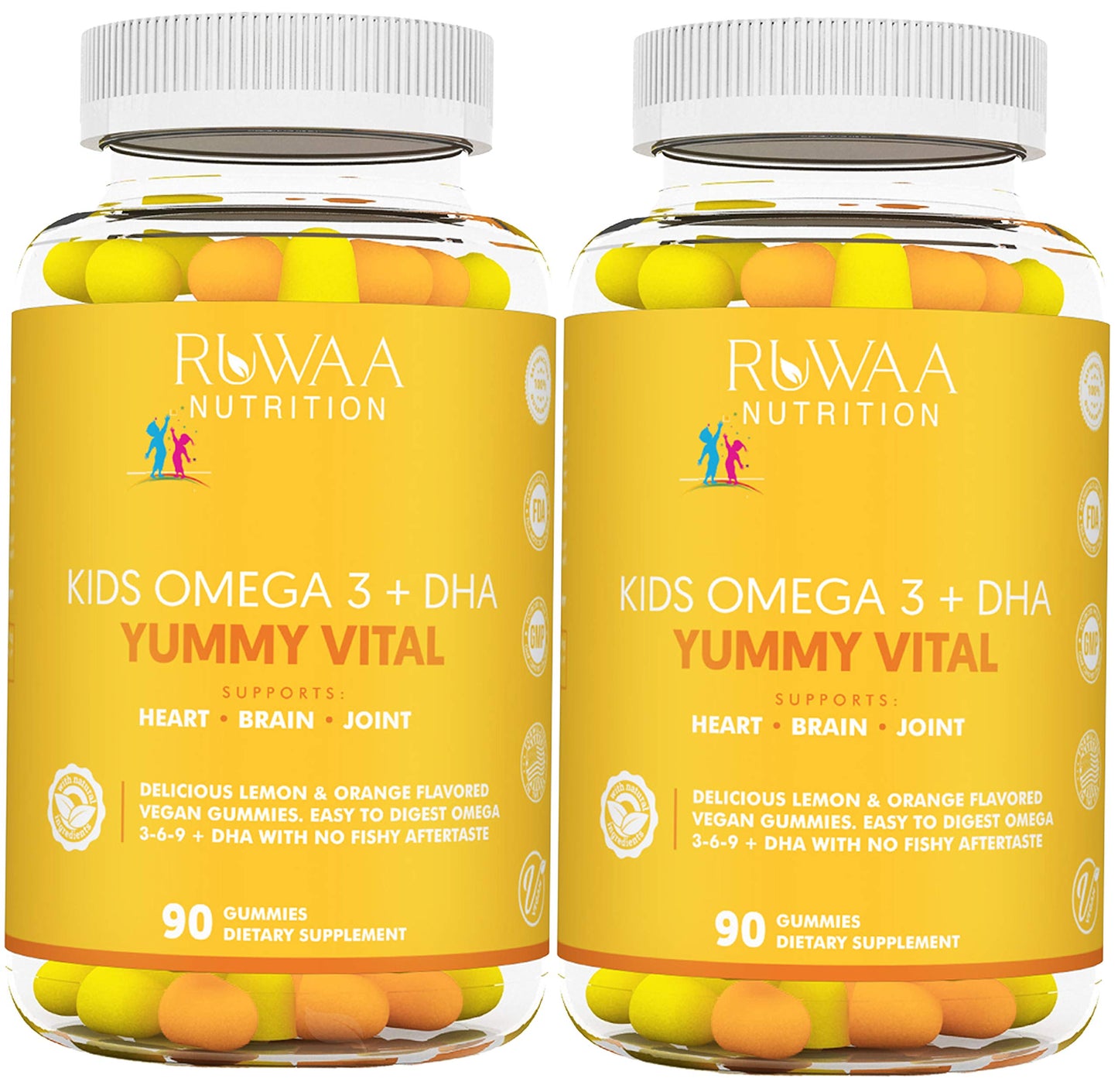RUWAA NUTRITION Omega 3 Gummies, 180 Count
