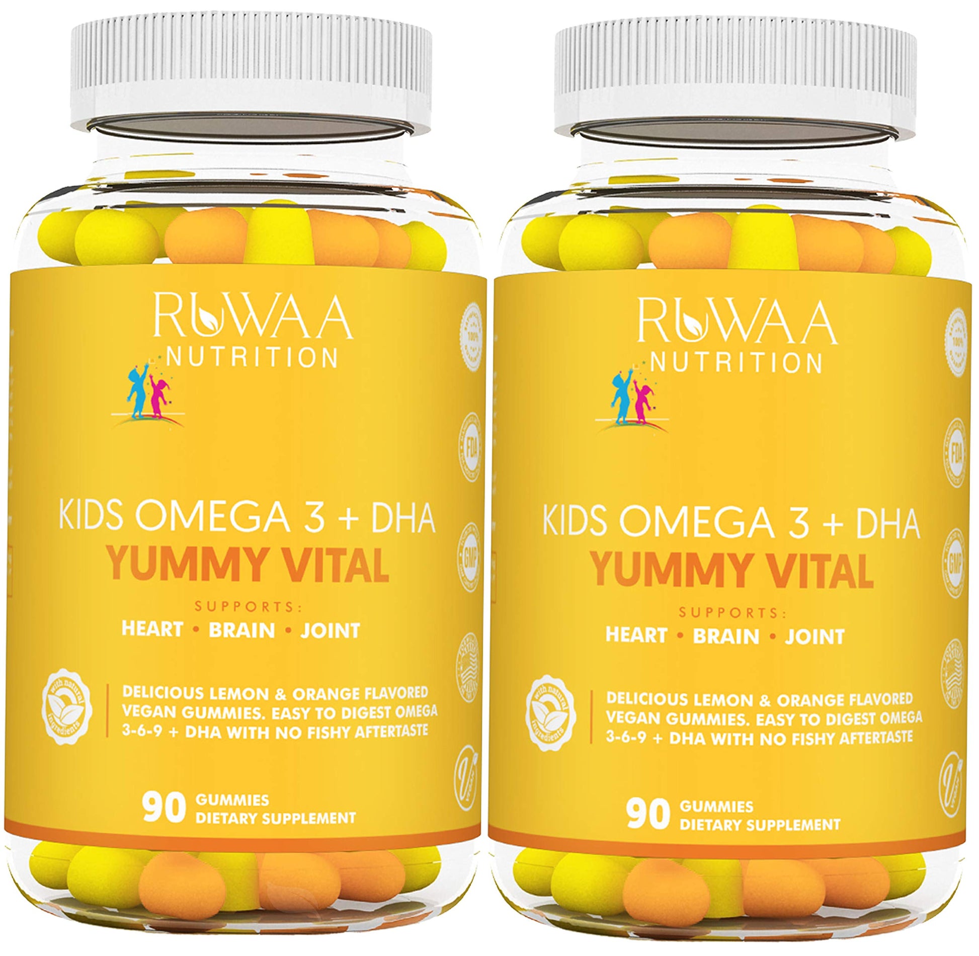 RUWAA NUTRITION Omega 3 Gummies, 180 Count