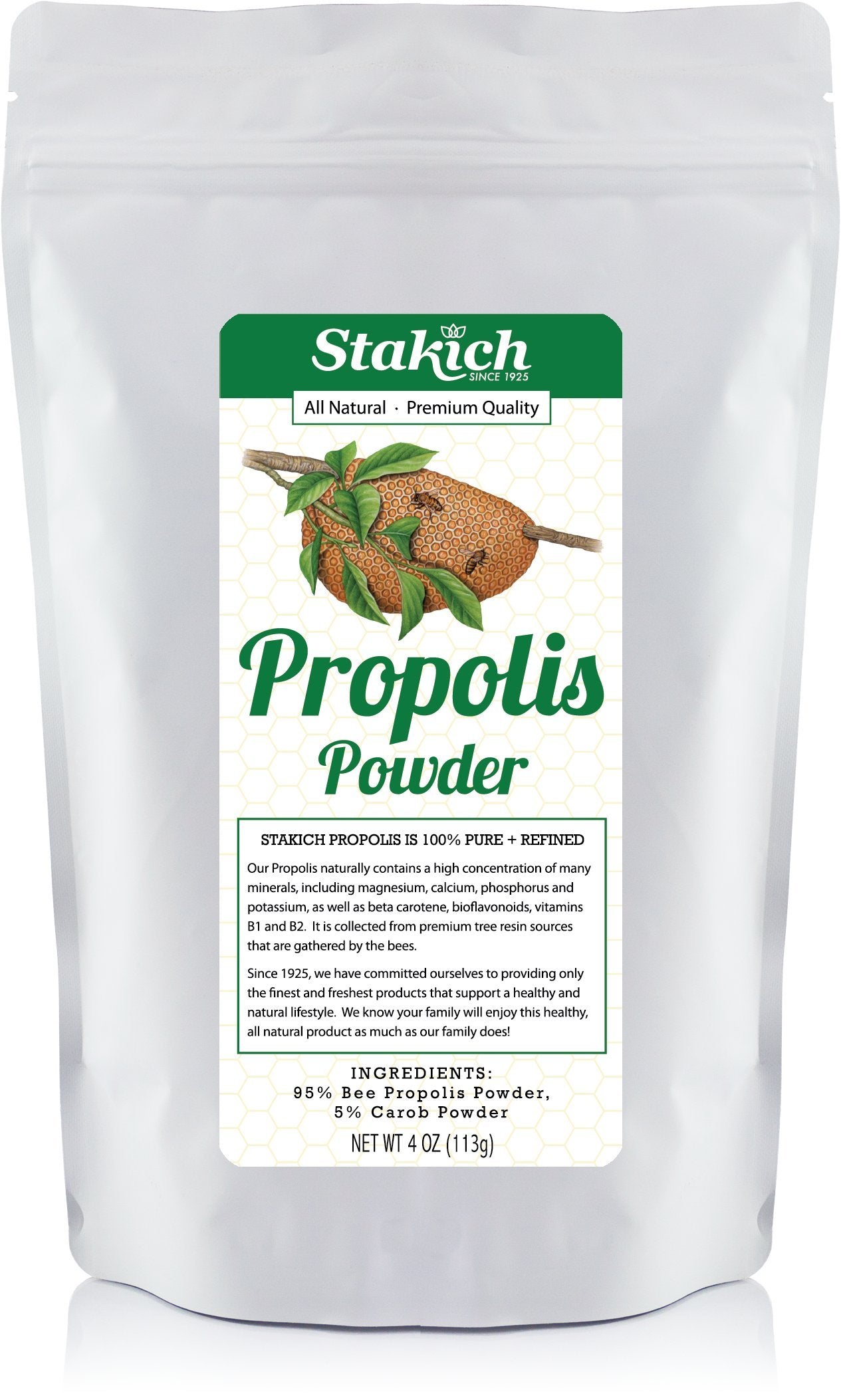 Stakich Bee Propolis Powder, 4 Ounces