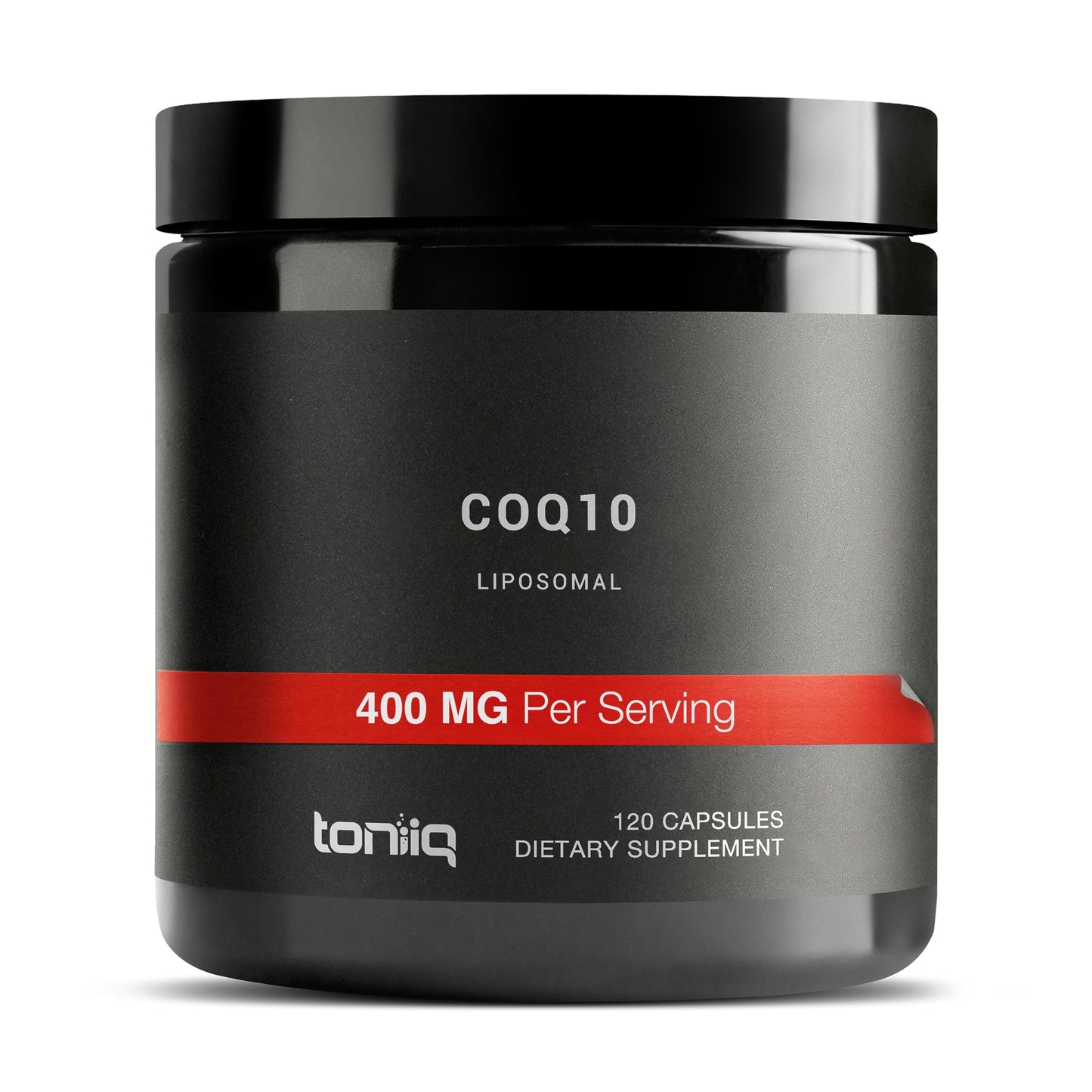 Toniiq Liposomal CoQ10 400mg – 98% Pure Coenzyme Q10 Capsule, 120 Count