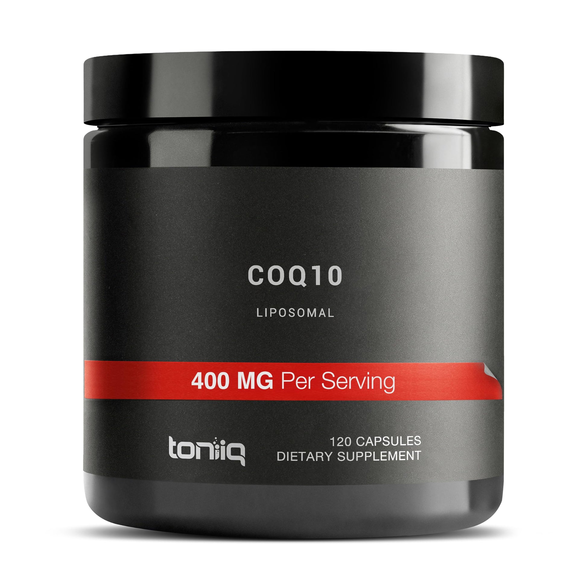 Toniiq Liposomal CoQ10 400mg – 98% Pure Coenzyme Q10 Capsule, 120 Count