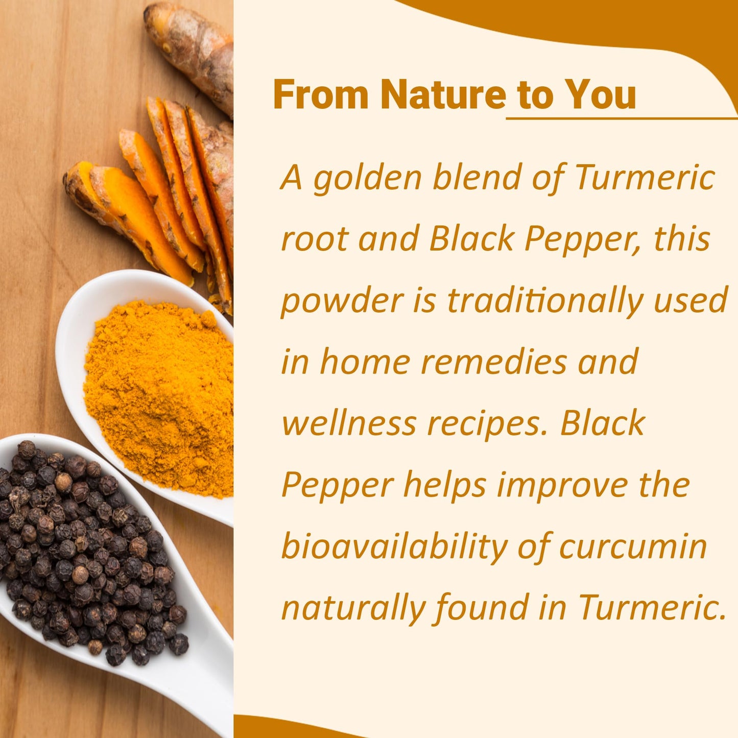 minature Mi Nature Turmeric Powder with Black Pepper 16.0144 oz