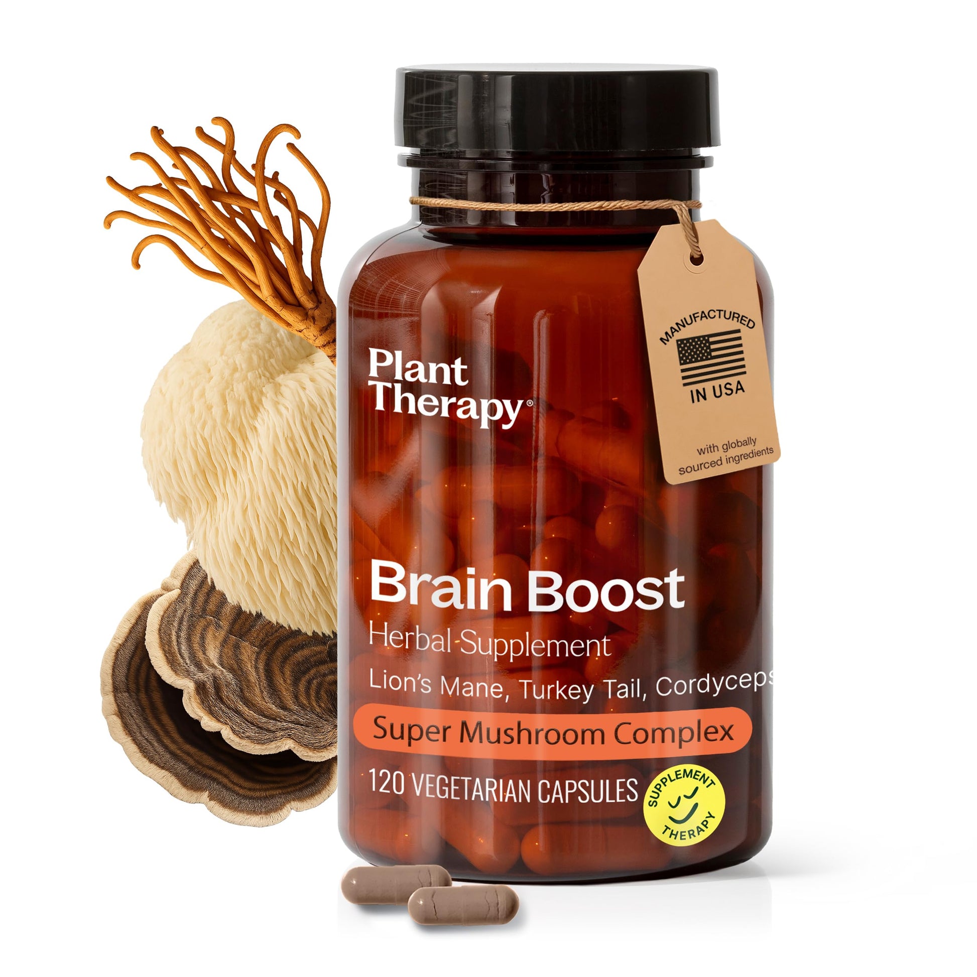 Plant Therapy Lion’s Mane Capsules, 120 Vegetarian Capsules