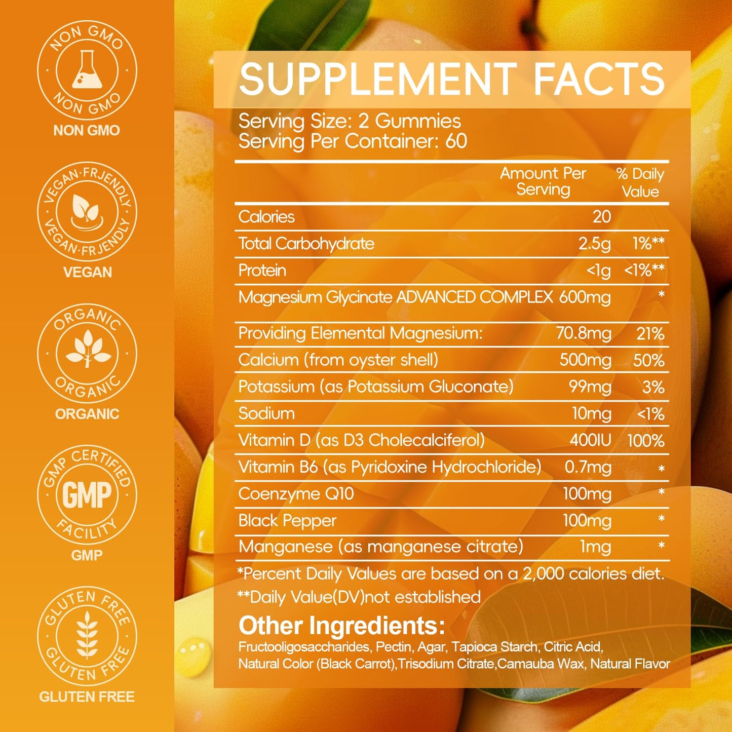 Cytona Magnesium Glycinate Gummies 600mg 240 Count