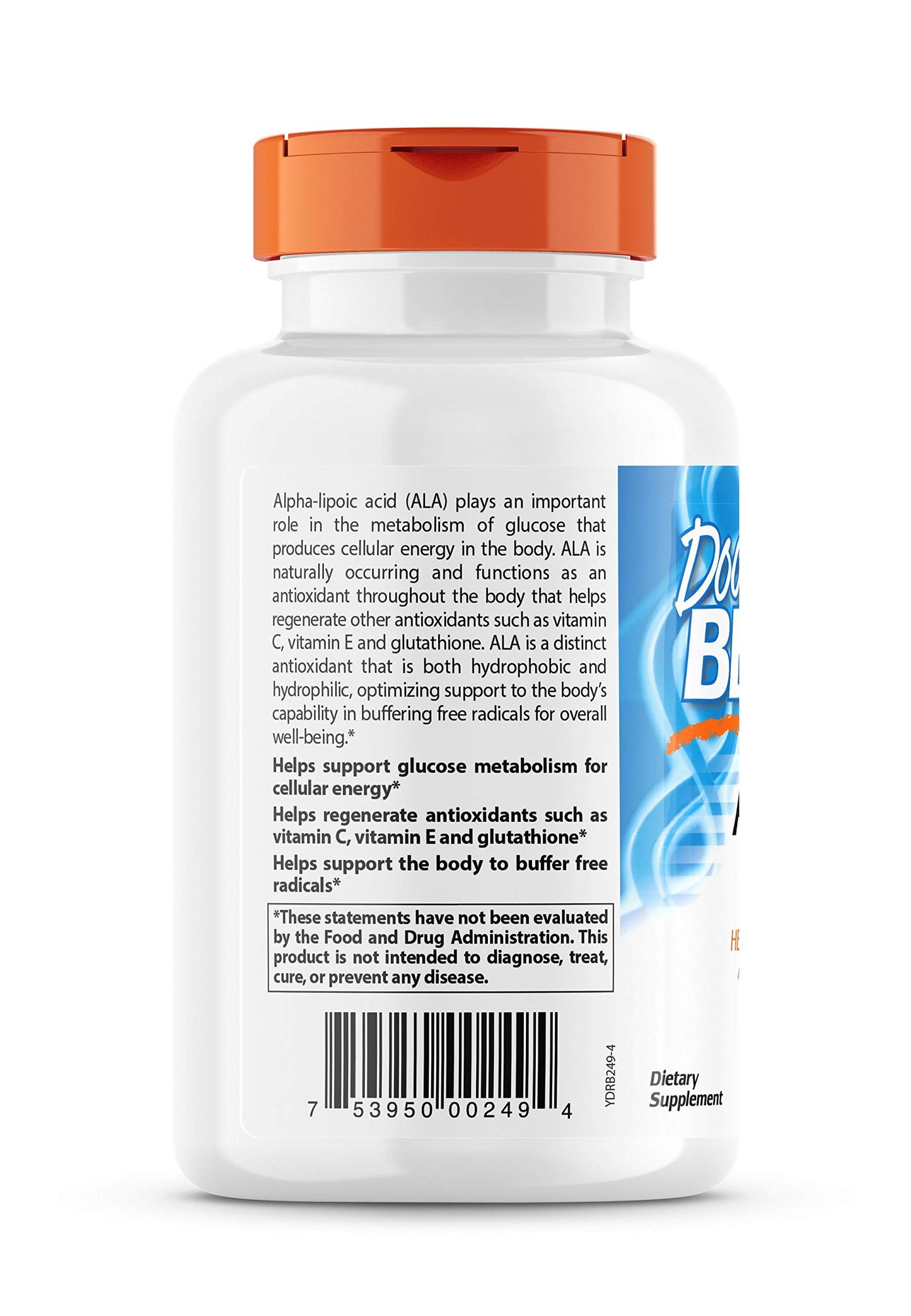 Doctor's Best Alpha-Lipoic Acid 600mg Capsule, 180 Capsules