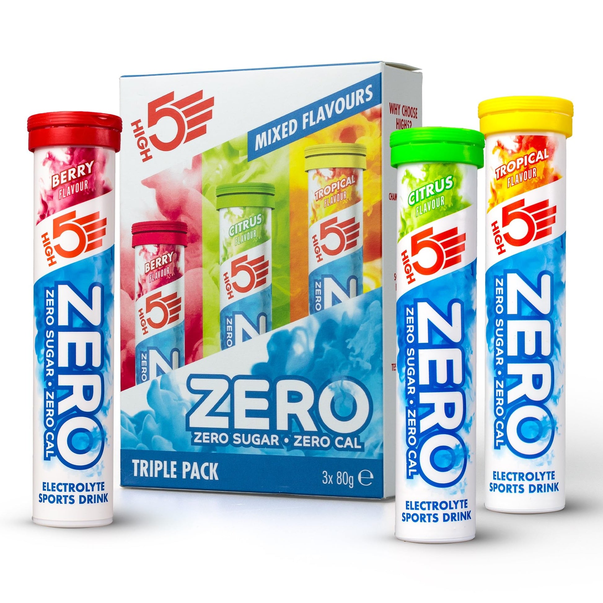 HIGH5 Zero Electrolyte Hydration Tablets Added Vitamin C 60 Tablets