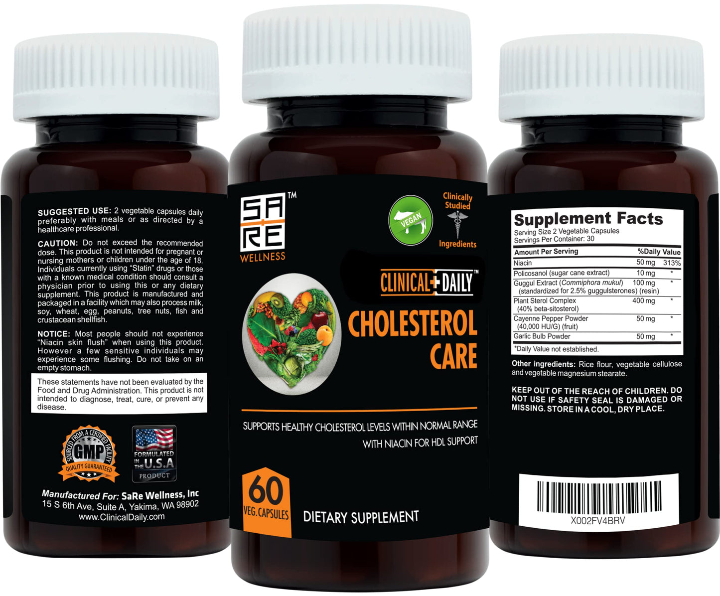 Clinical Daily Cholesterol Care Supplement Capsule 60 Count