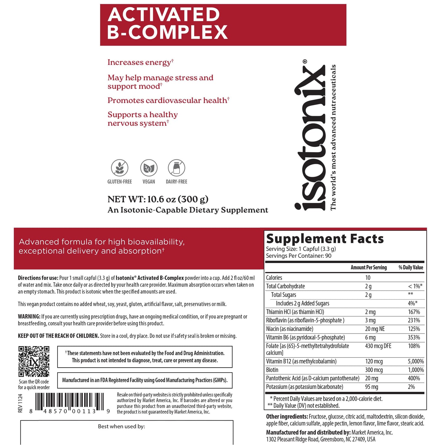 Isotonix Daily Essentials Kit with Iron – Multivitamin, Calcium, B-Complex, and OPC-3 for Overall Health, Energy, and Bone Support Powder 42.4 oz