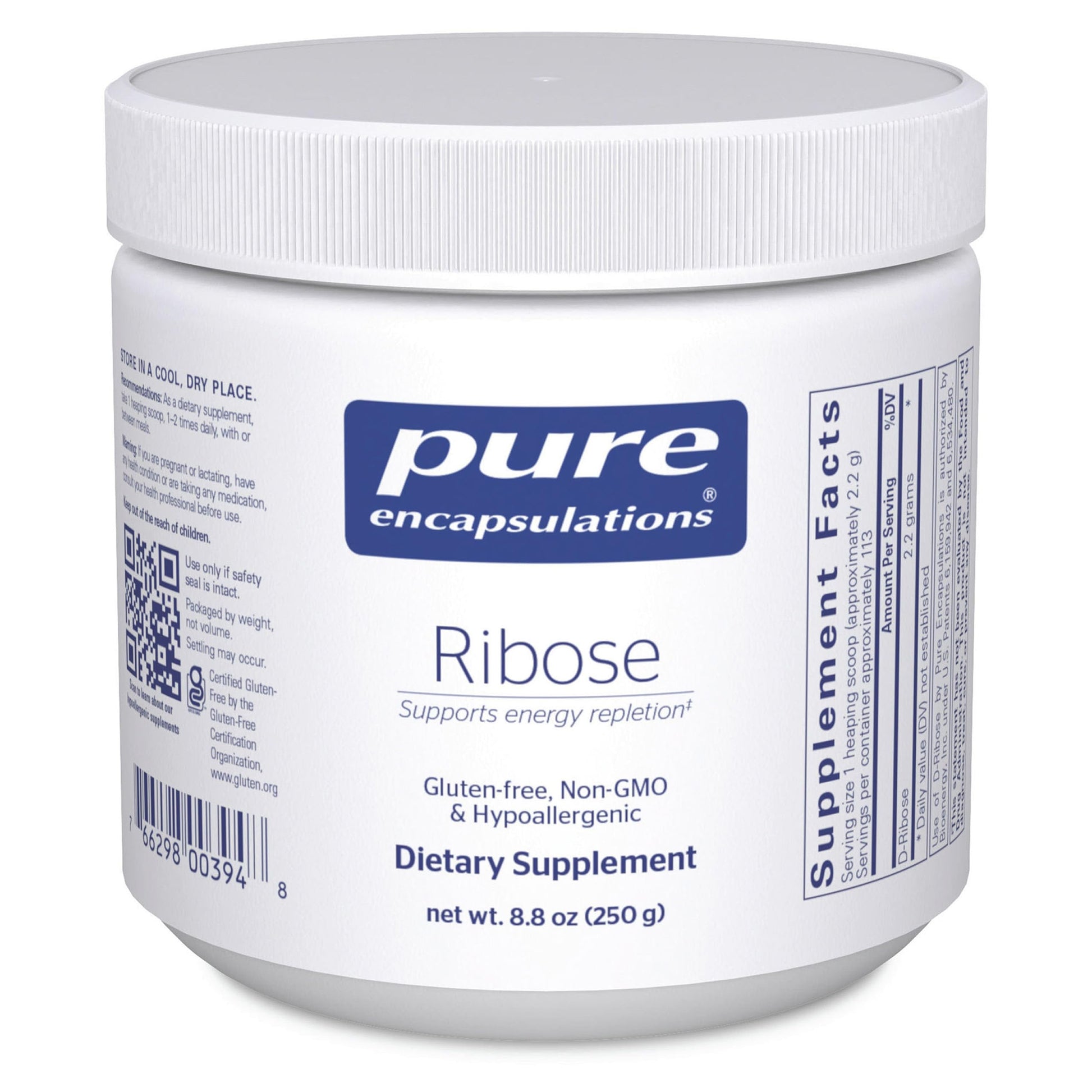 Pure Encapsulations Ribose Powder 8.8 Ounce