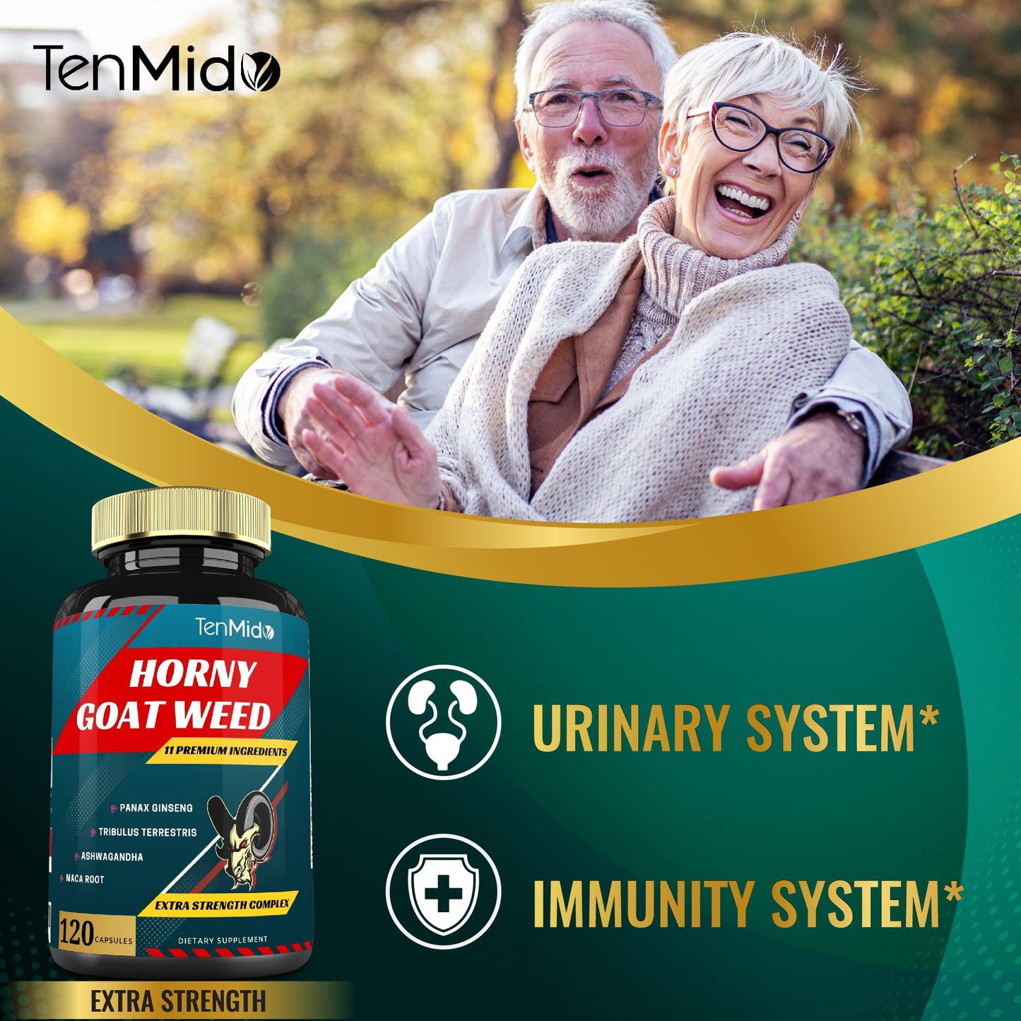 Tenmido Horny Goat Weed Extract Capsules 120