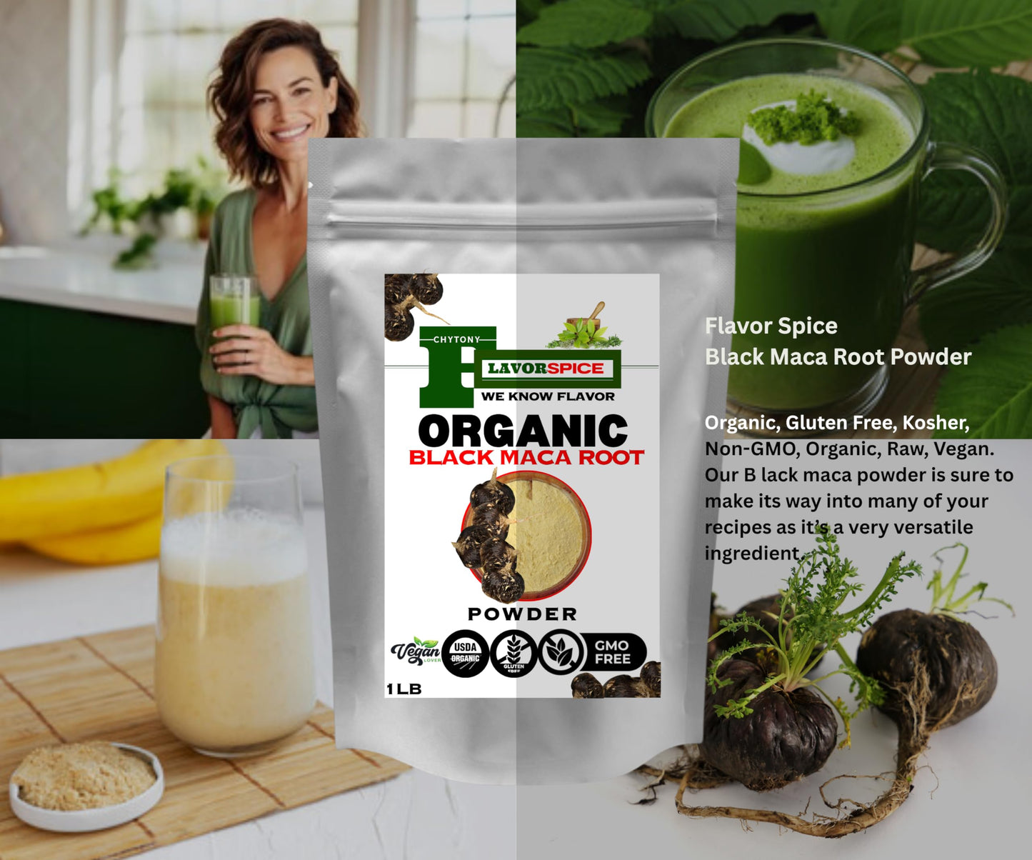 Generic Raw Peruvian Organic Black Maca Powder 16