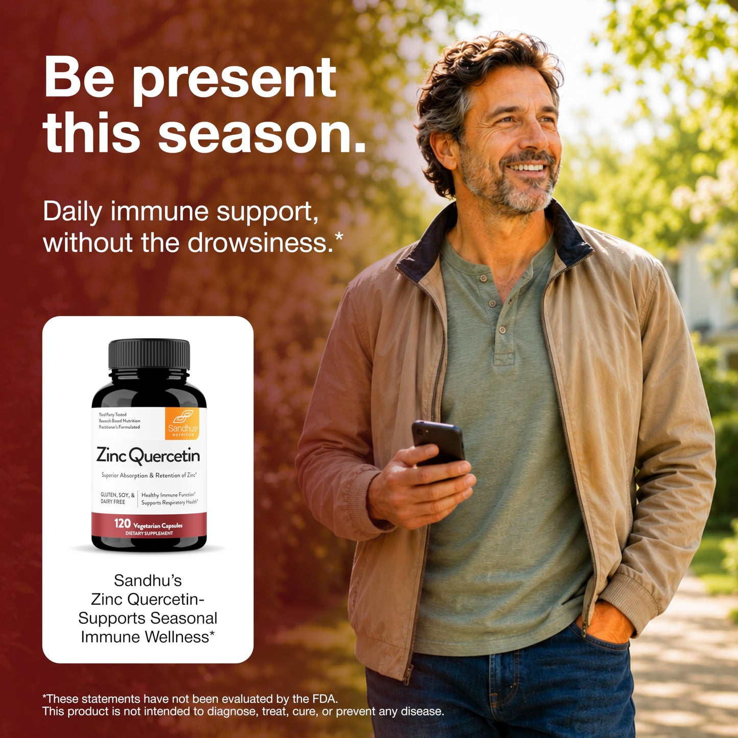 Sandhu's Zinc Quercetin 360 Capsules
