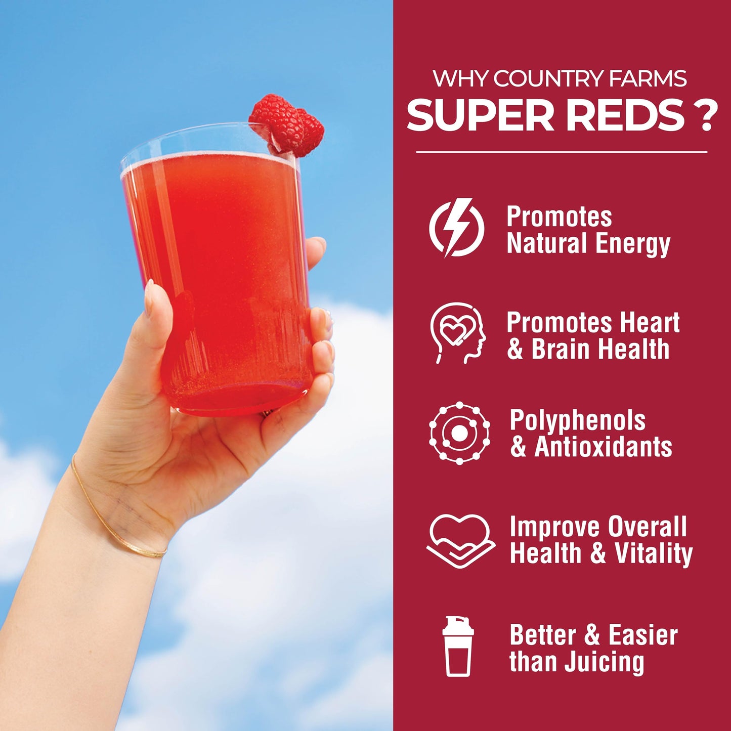 Country Farms Super Reds Powder 14.2 oz