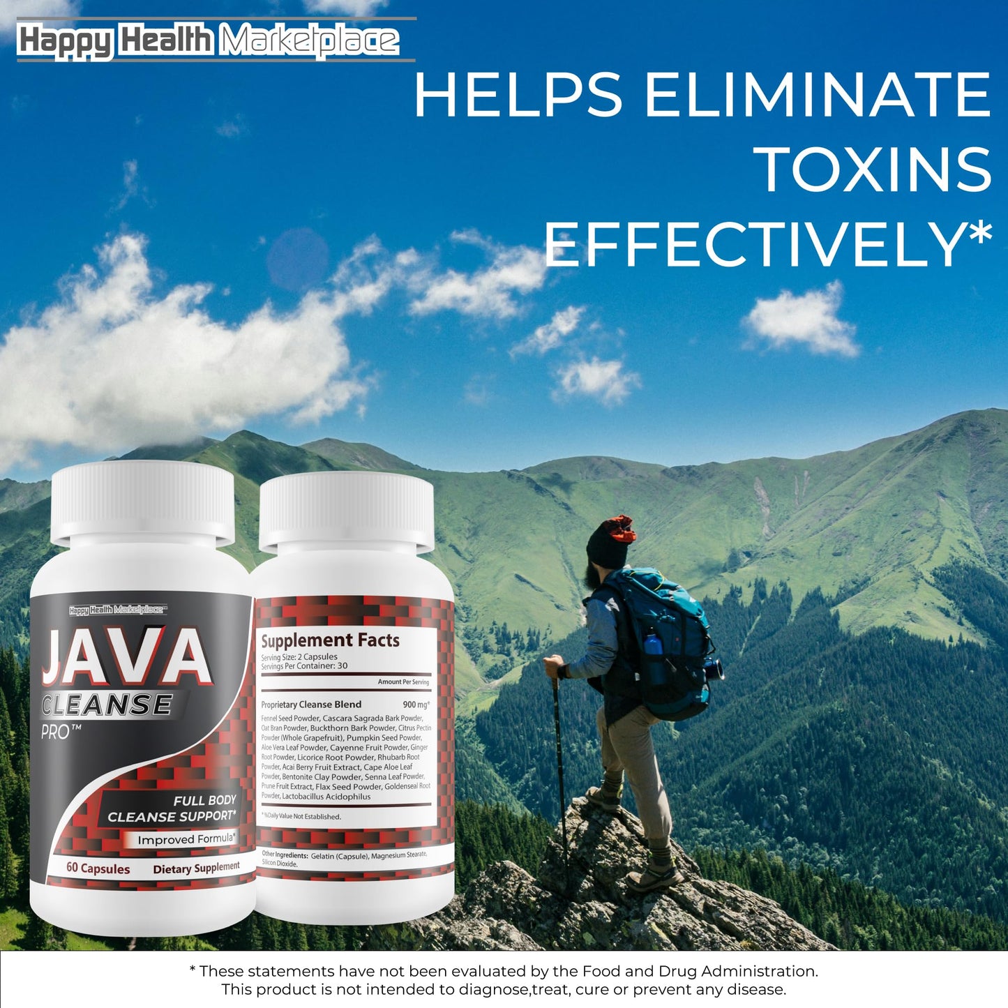Happy Health Marketplace Java Cleanse Pro Capsule 60 Count