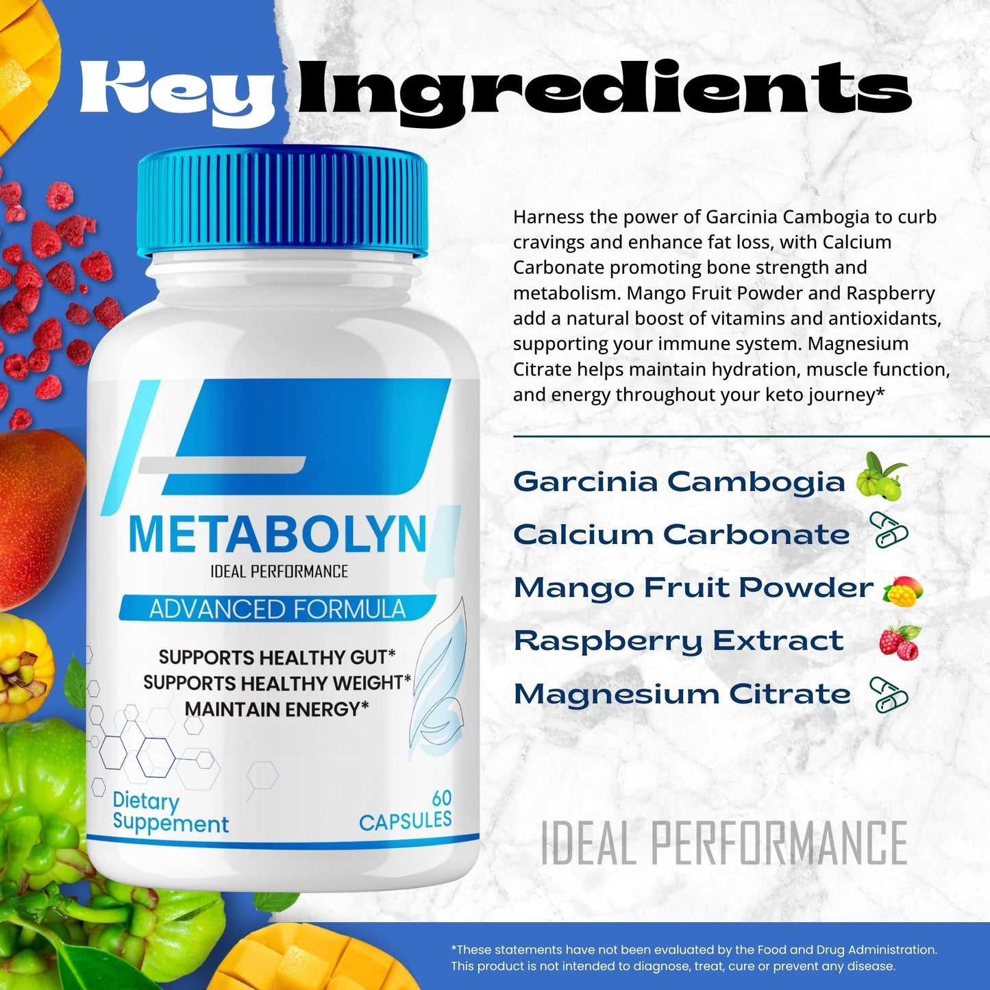 Ideal Performance Metabolyn Capsules, 60 Count
