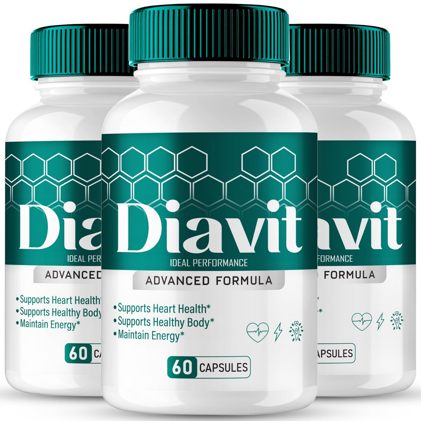 IDEAL PERFORMANCE Diavit Capsules, Advanced Blood Formula, Maximum Strength, 180 Capsules