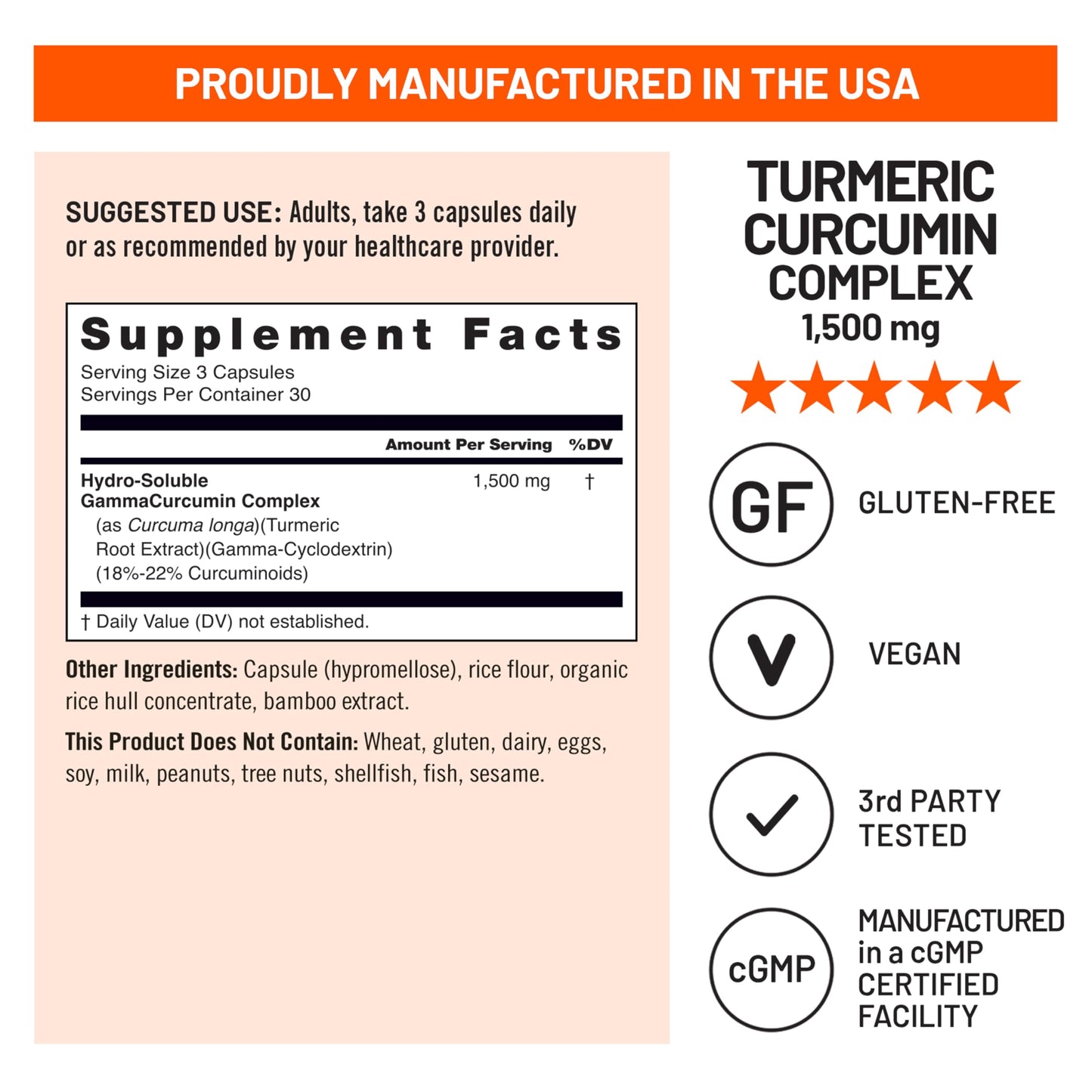 NatureWise Extra Strength Turmeric Curcumin 1500mg with Hydro-Soluble Technology for Ultra Absorption, 270-330mg Curcuminoids, 90 Capsules
