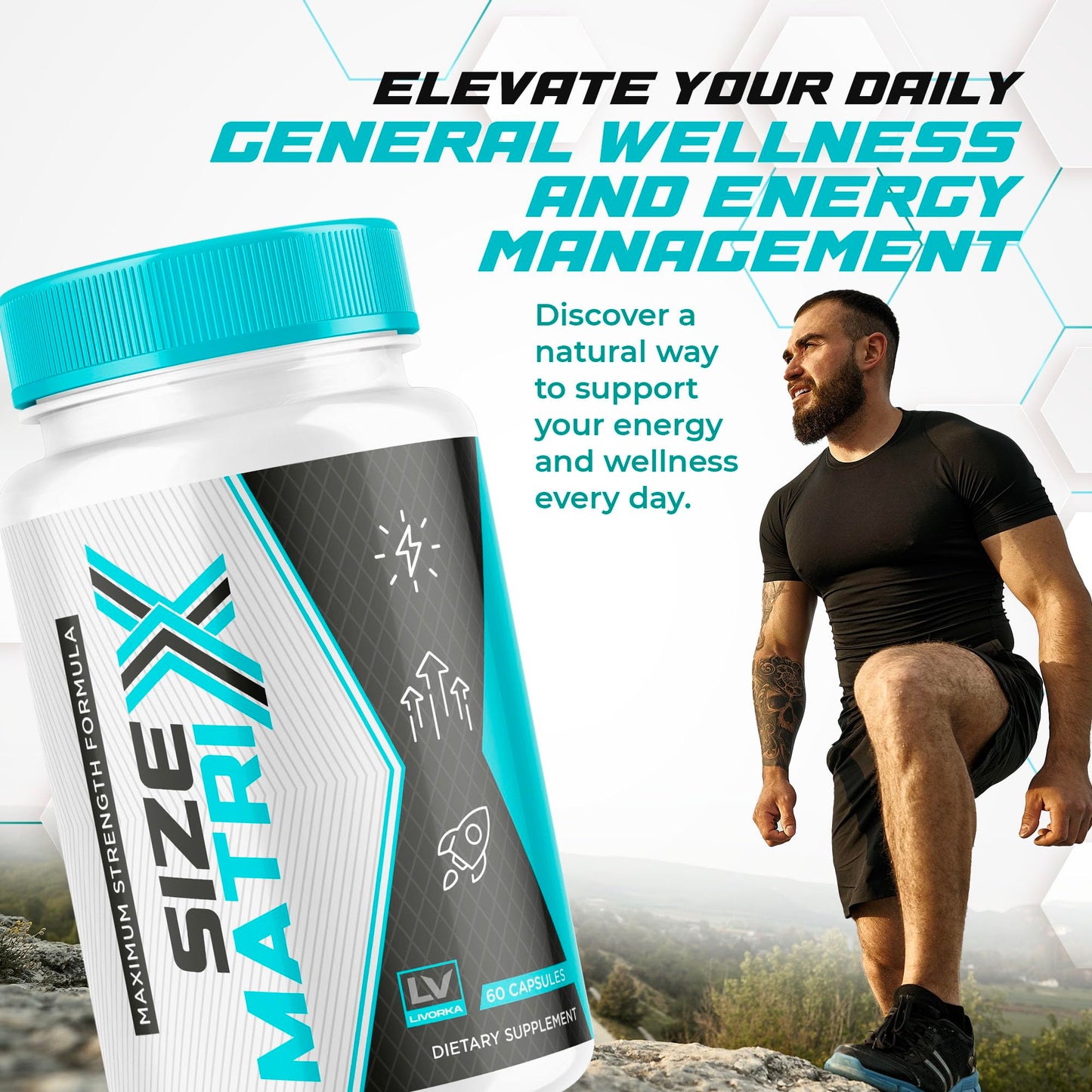 LIVORKA Size Matrix Capsules, 180 Capsules