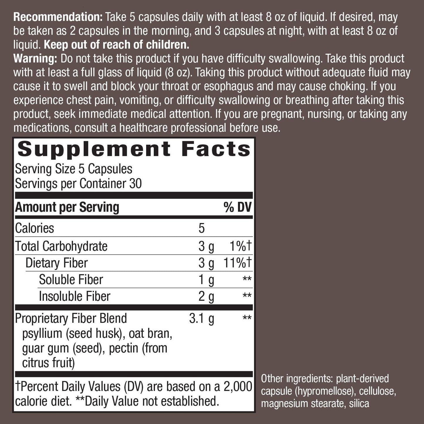 Nature's Way Fiber Fusion Daily Capsule, 150 Capsules