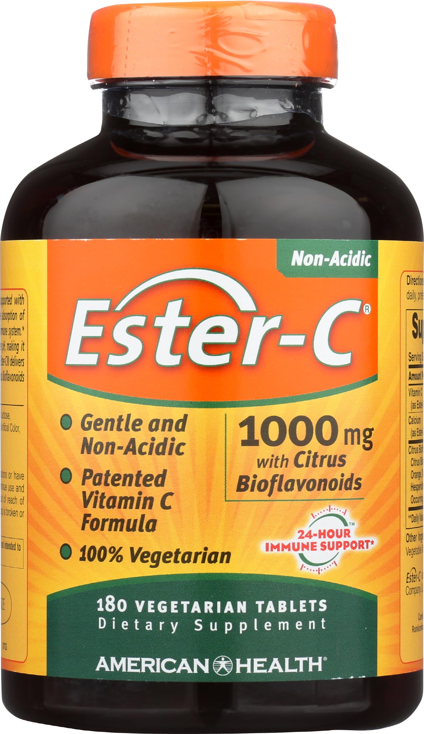 American Health Ester-C 1000mg with Citrus Bioflavonoids Tablets, 180 Count