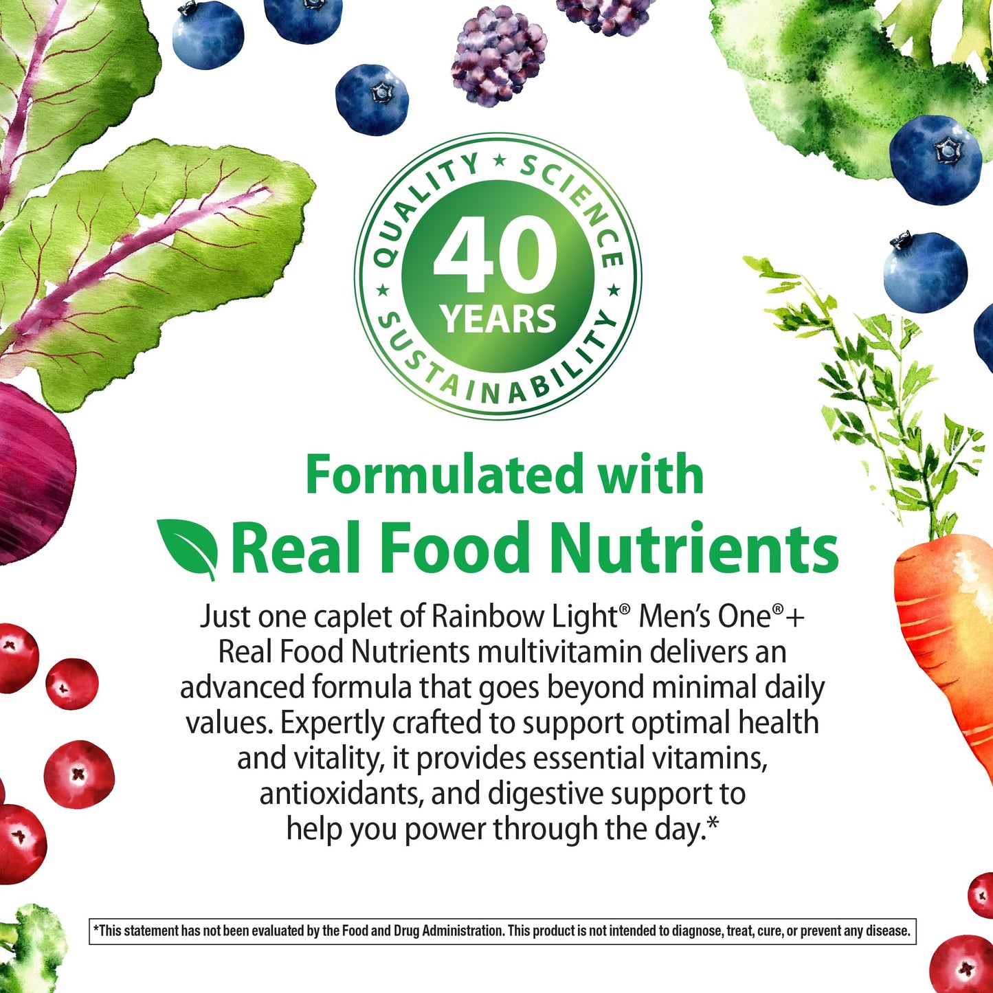 Rainbow Light Mens Multivitamin One + Tablets, 150 Count