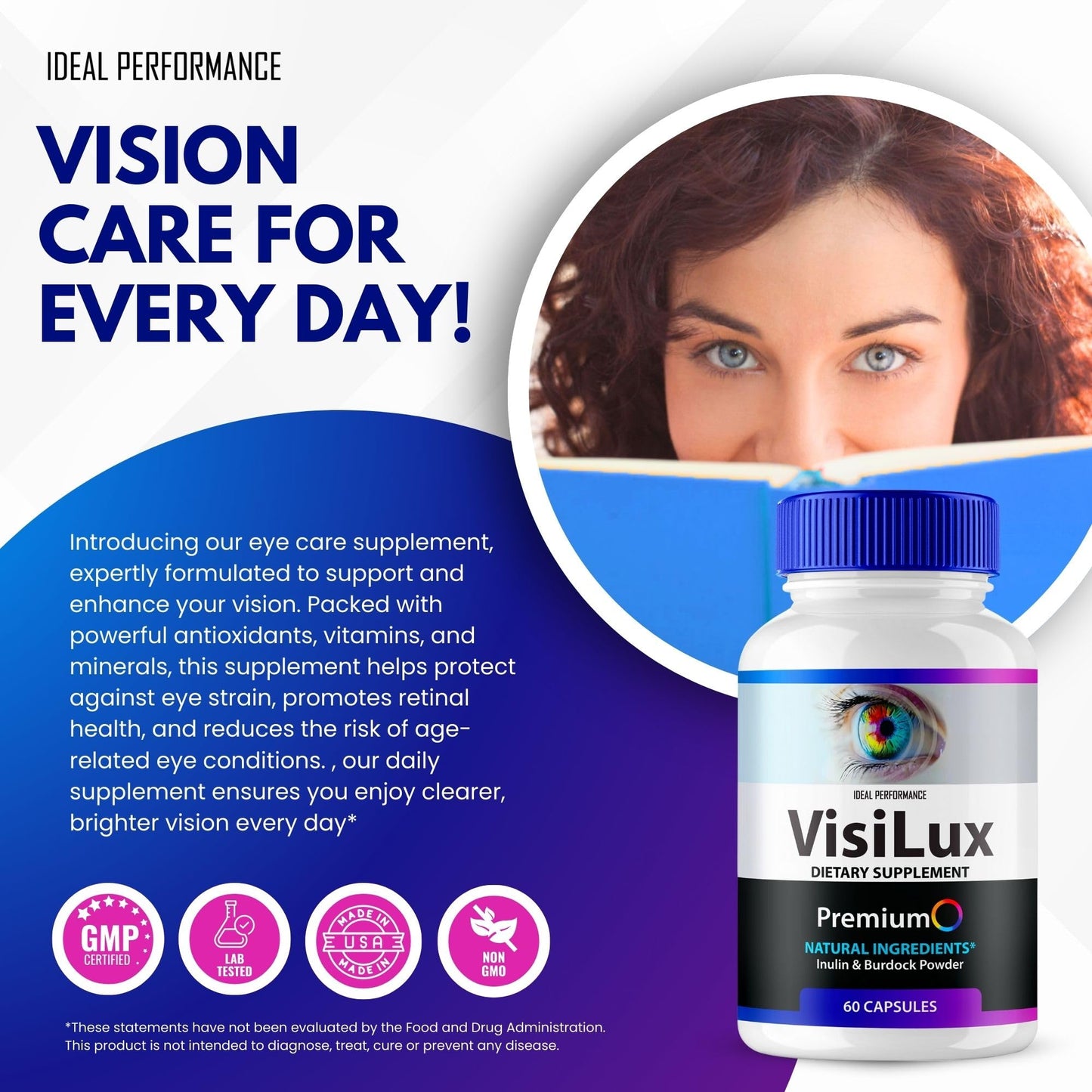 IDEAL PERFORMANCE Visilux Eye Health Multivitamin 120 Capsules