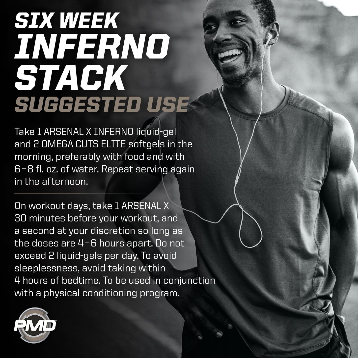 PMD Sports Six Week Inferno Stack Softgel 180 Count