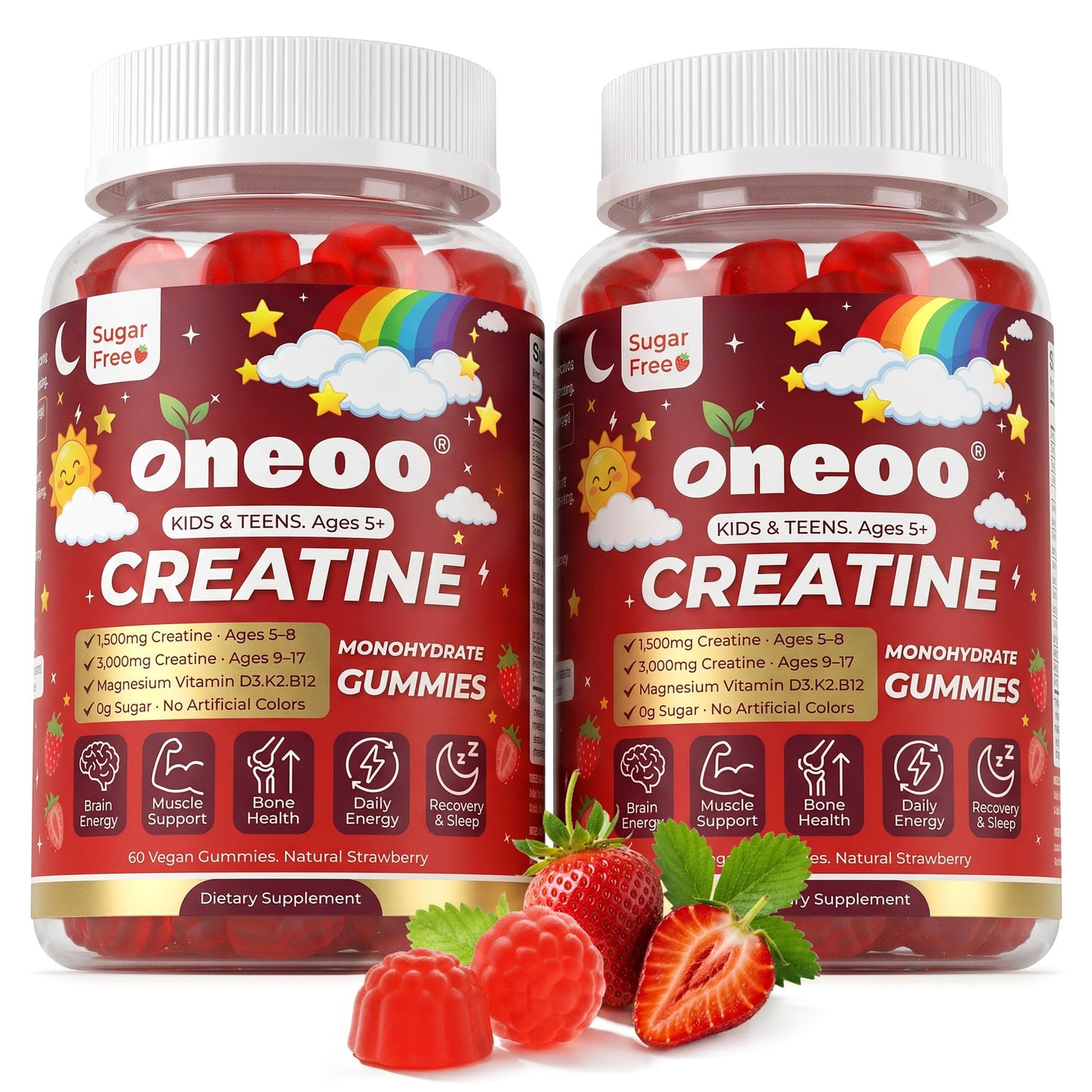 Oneoo Creatine Monohydrate Gummies 120 Gummies