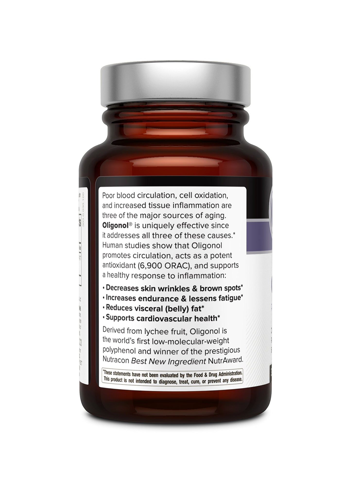 Quality of Life Kinoko Platinum AHCC 750 mg and Oligonol Lychee Extract Capsules, 90 Capsules