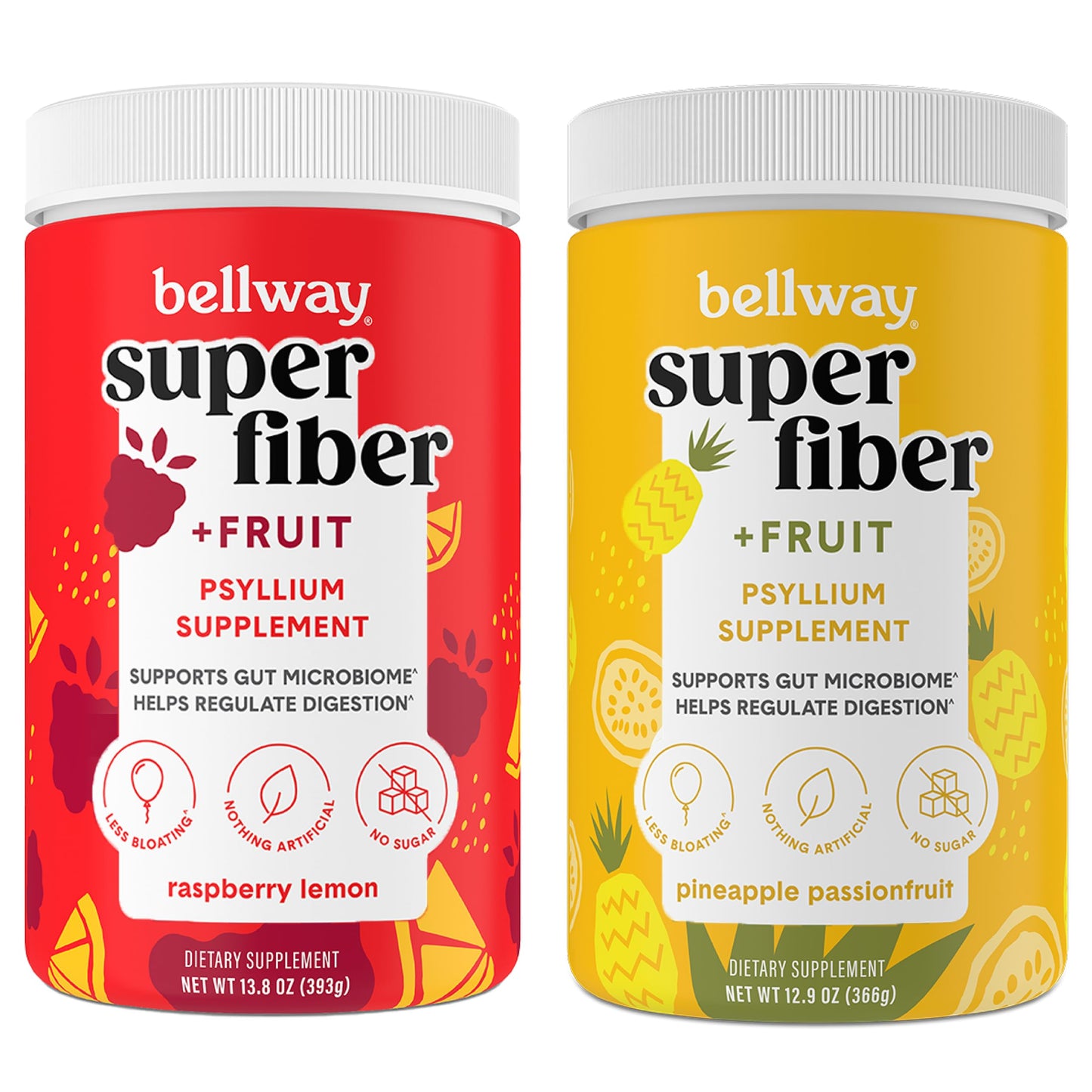 Bellway Psyllium Husk Powder Fiber Supplement Powder, 2