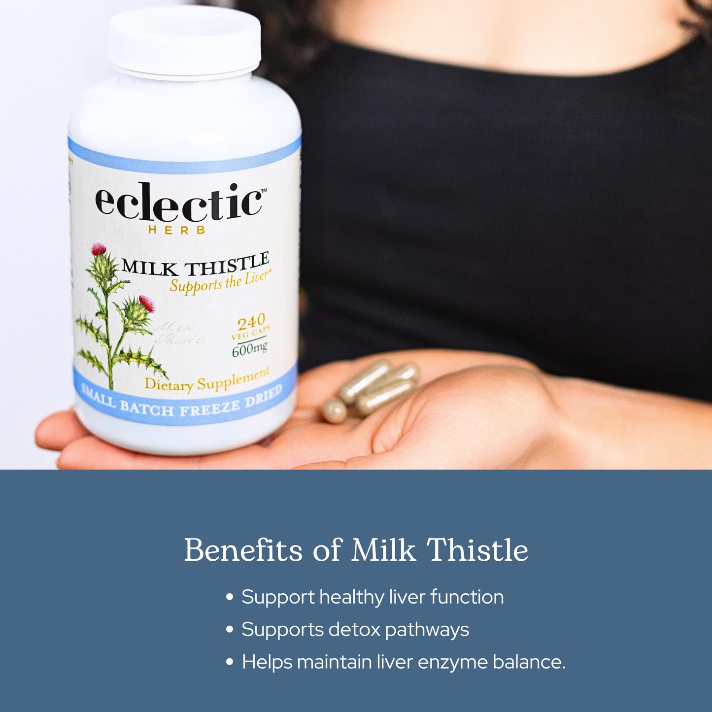 ECLECTIC INSTITUTE Milk Thistle Supplement Capsule 240 Capsules